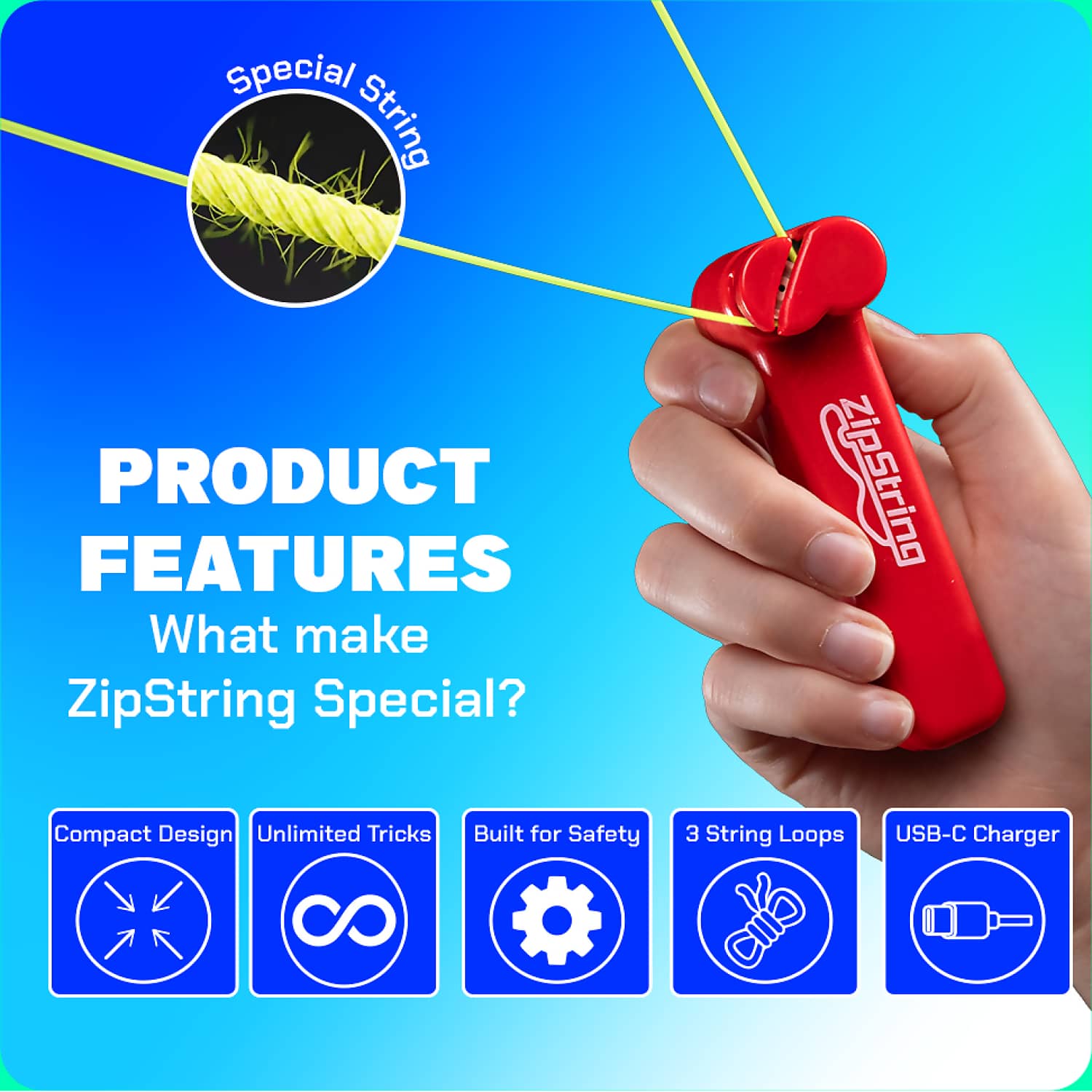 Zipstring - Original Rock'n It Red - Image 7
