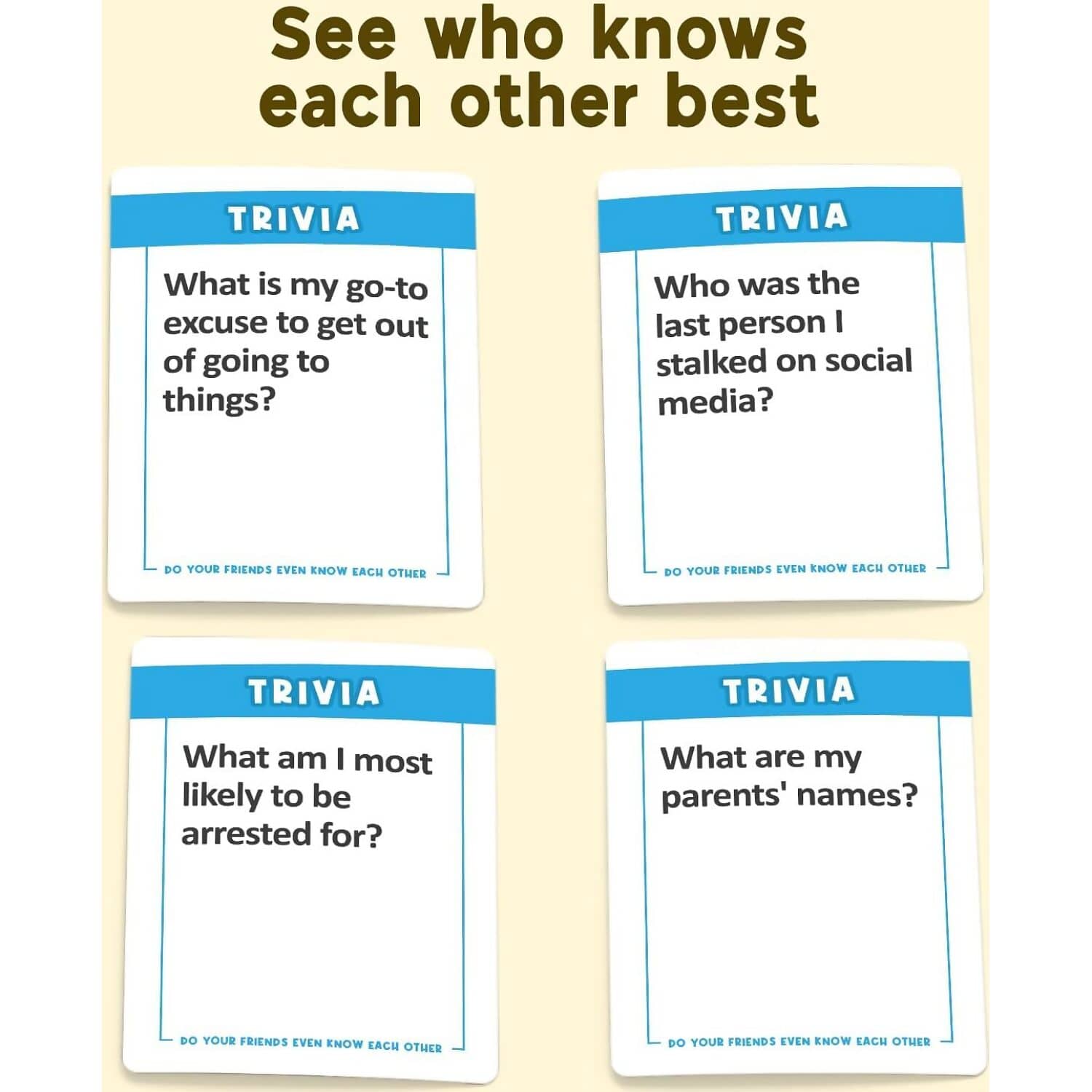 Moose Games - Do Your Friends Even Know Each Other Card Game - Image 2