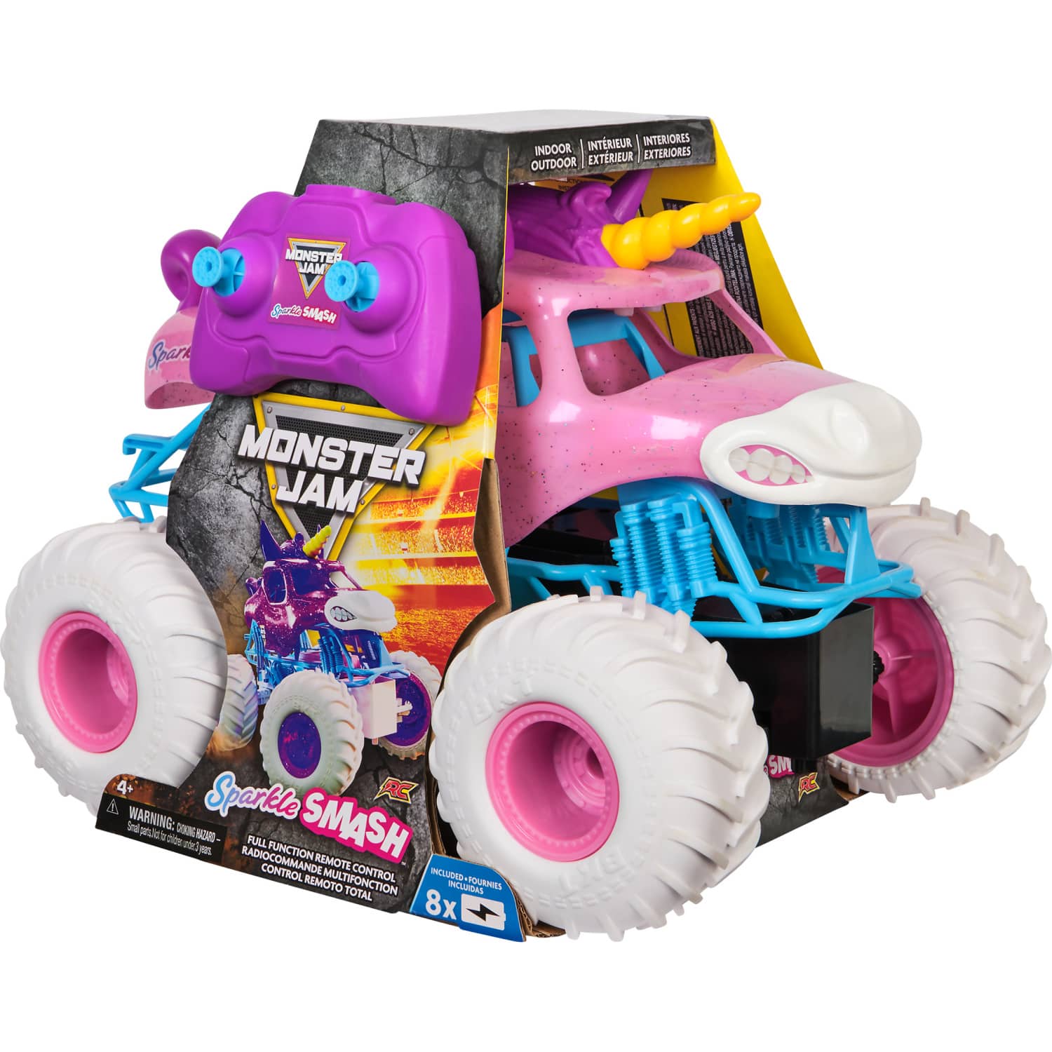 Monster Jam - Sparkle Smash RC Truck Scale 1:15 - Spin Master - Image 2