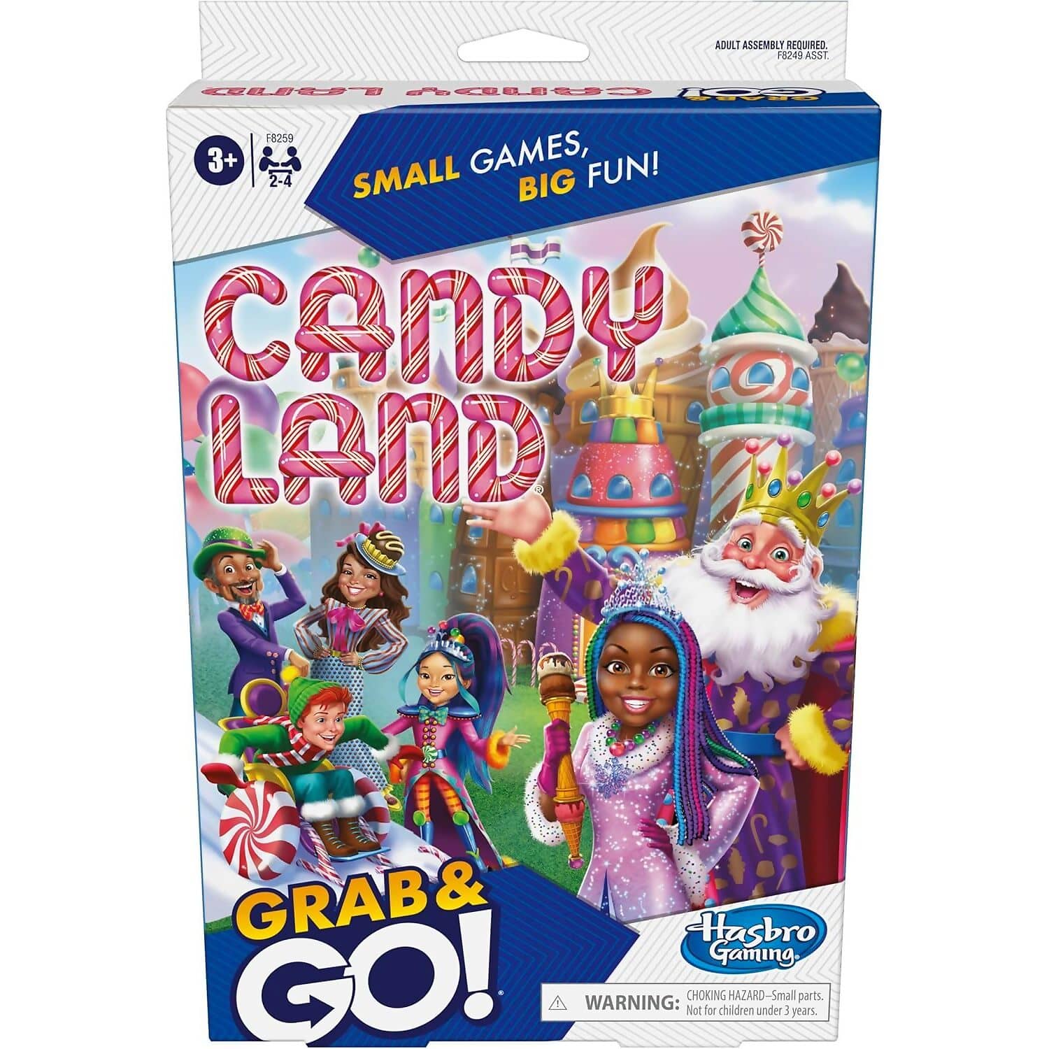 Hasbro Gaming - Candy Lane Grab & Go! Portable Travel Board Game