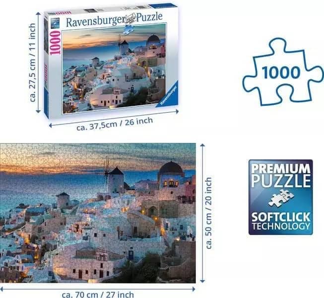 Ravensburger - Evening Over Santorini Jigsaw Puzzle 1000 Pieces - Image 3