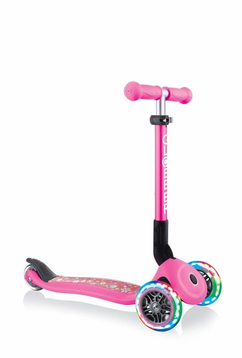 Globber Junior Primo Foldable Fantasy - Flowers Pink Asactiveoutth