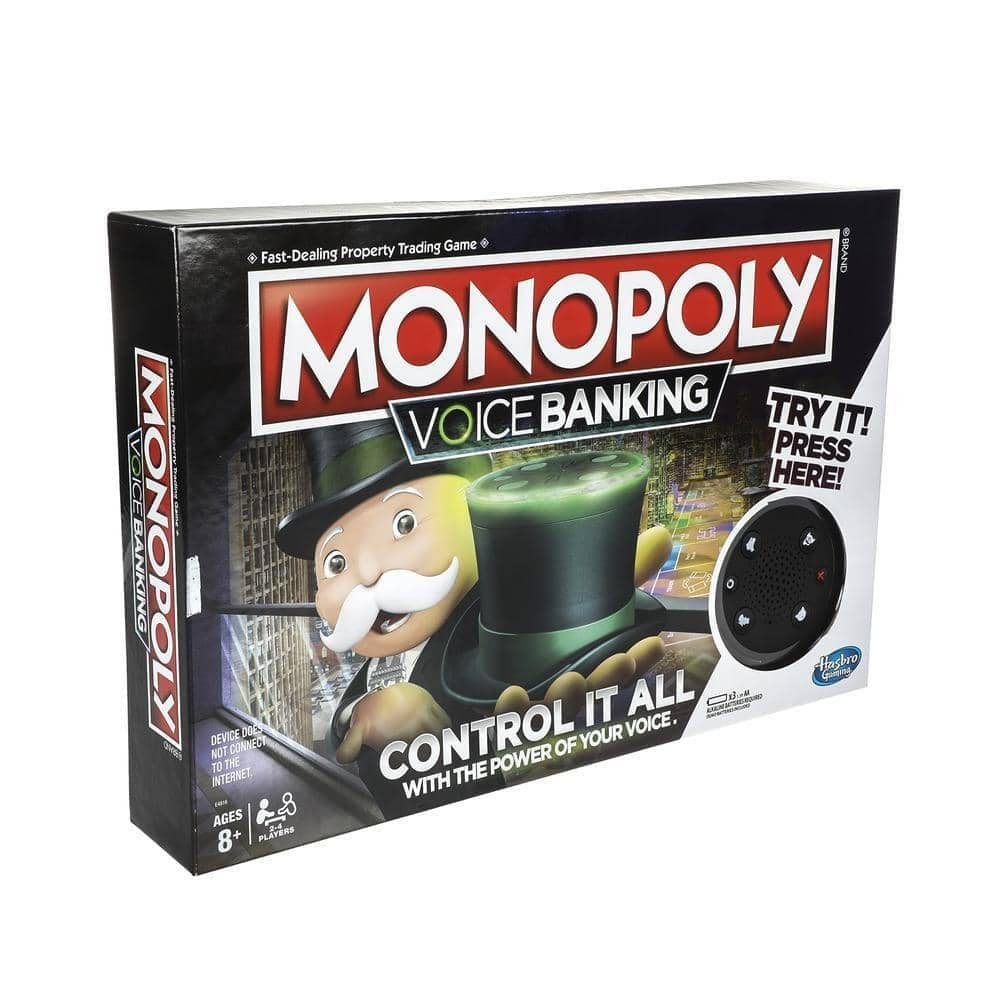 Monopoly -  Voice Banking Electronic Family Board Game  Hasbro