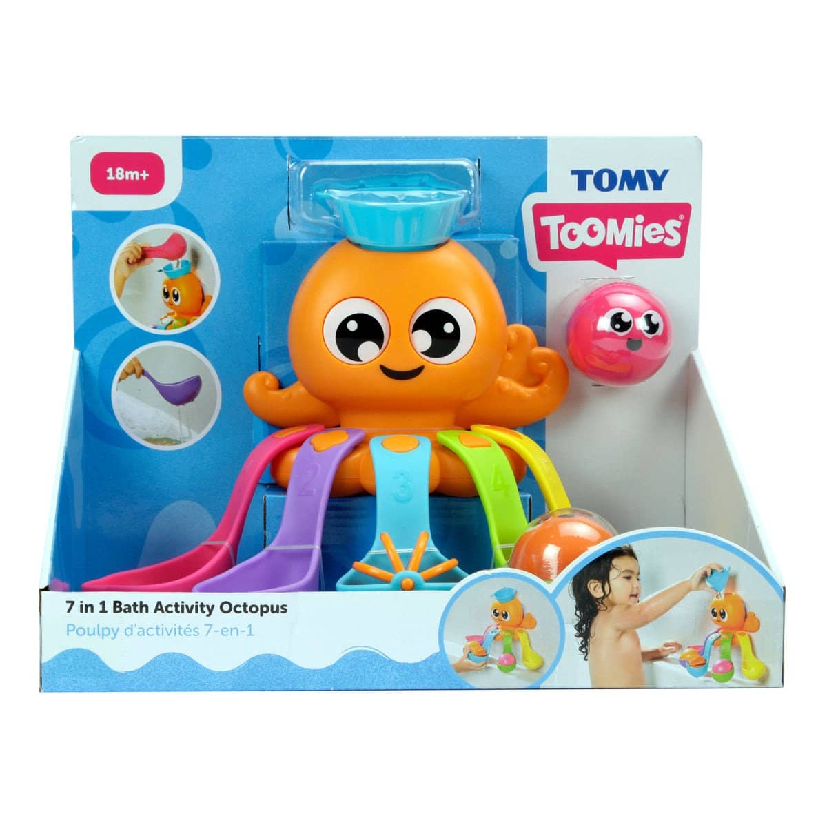 Tomy - 7 In 1 Bath Activity Octopus Playset