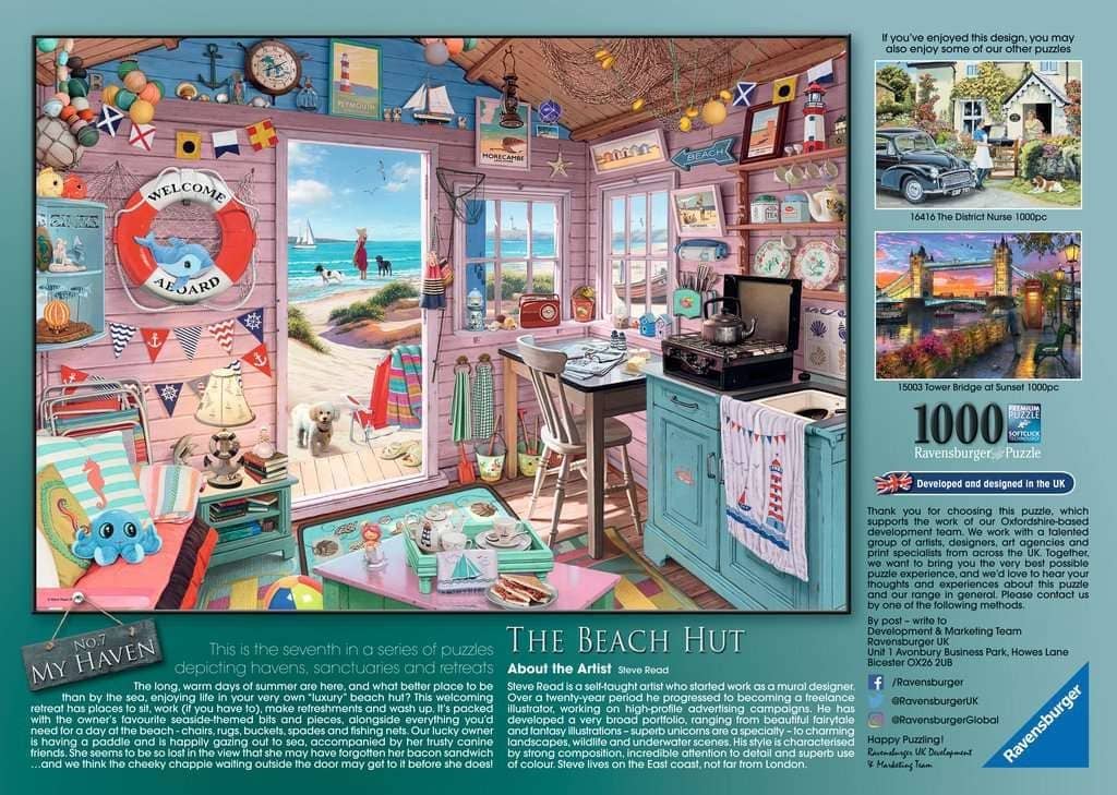 Ravensburger - The Beach Hut - My Haven No7 - 1000 Pieces - Image 3