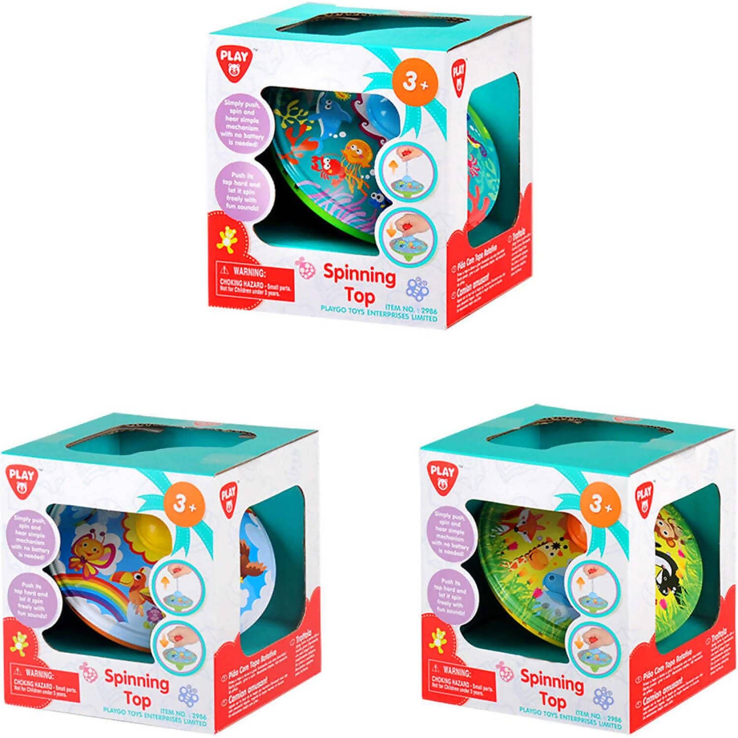 Playgo Toys Ent. Ltd. - Spinning Top 1 X Assorted (chosen At Random)