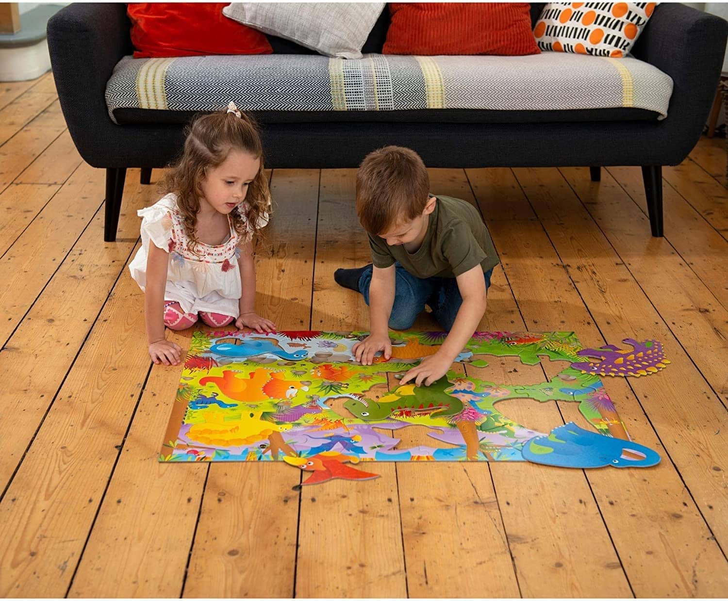 GALT - Dinosaurs Giant Floor Puzzle - 36 Pieces - Engaging and Educational - Image 3