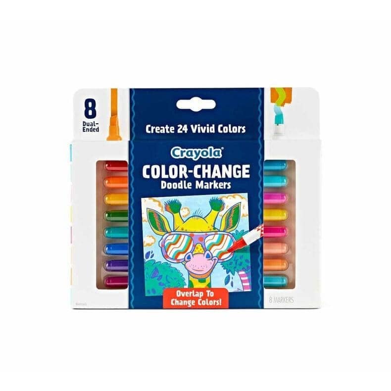 Crayola - Doodle & Draw Color Change Doodle Marker 8 Count