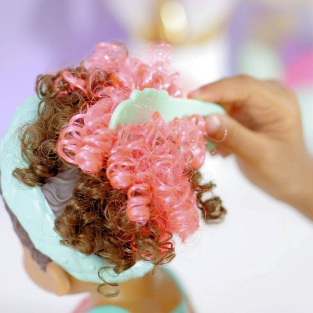 Baby Alive - Glam Spa Baby Doll Flamingo Color Reveal Nails And Makeup 12.4-inch Waterplay Toy Kids 3 And Up Black Hair Hasbro - Image 3