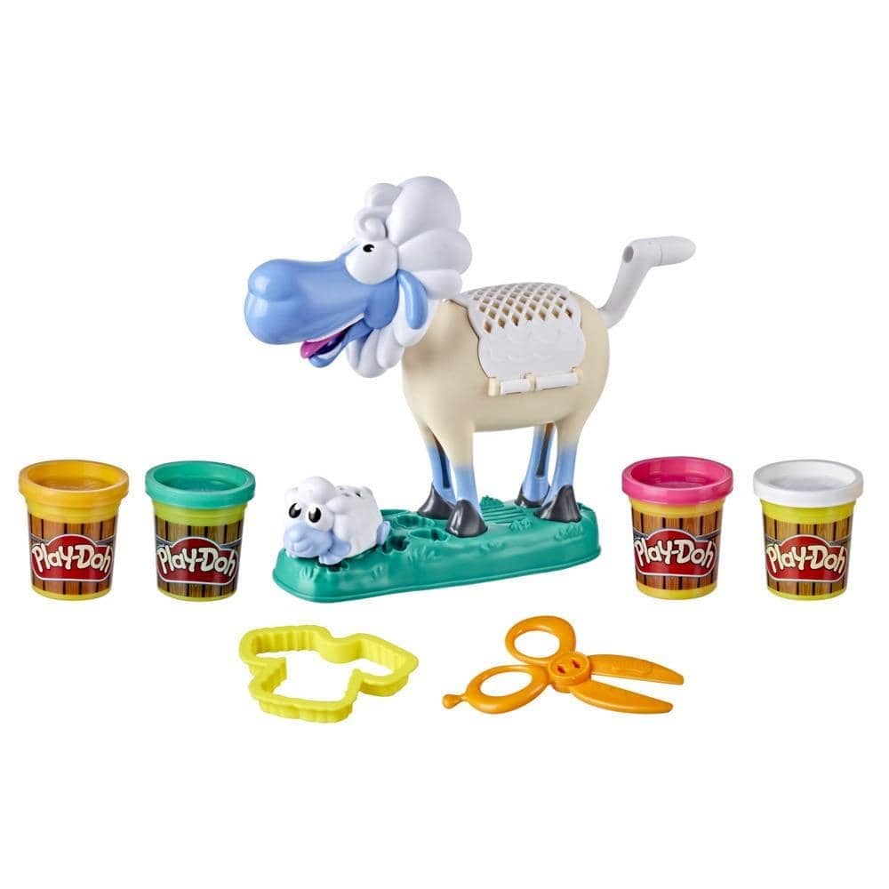 Play-doh - Animal Crew Sherrie Shearin Sheep Toy With 4 Non-toxic Play-doh - Colors  Hasbro
