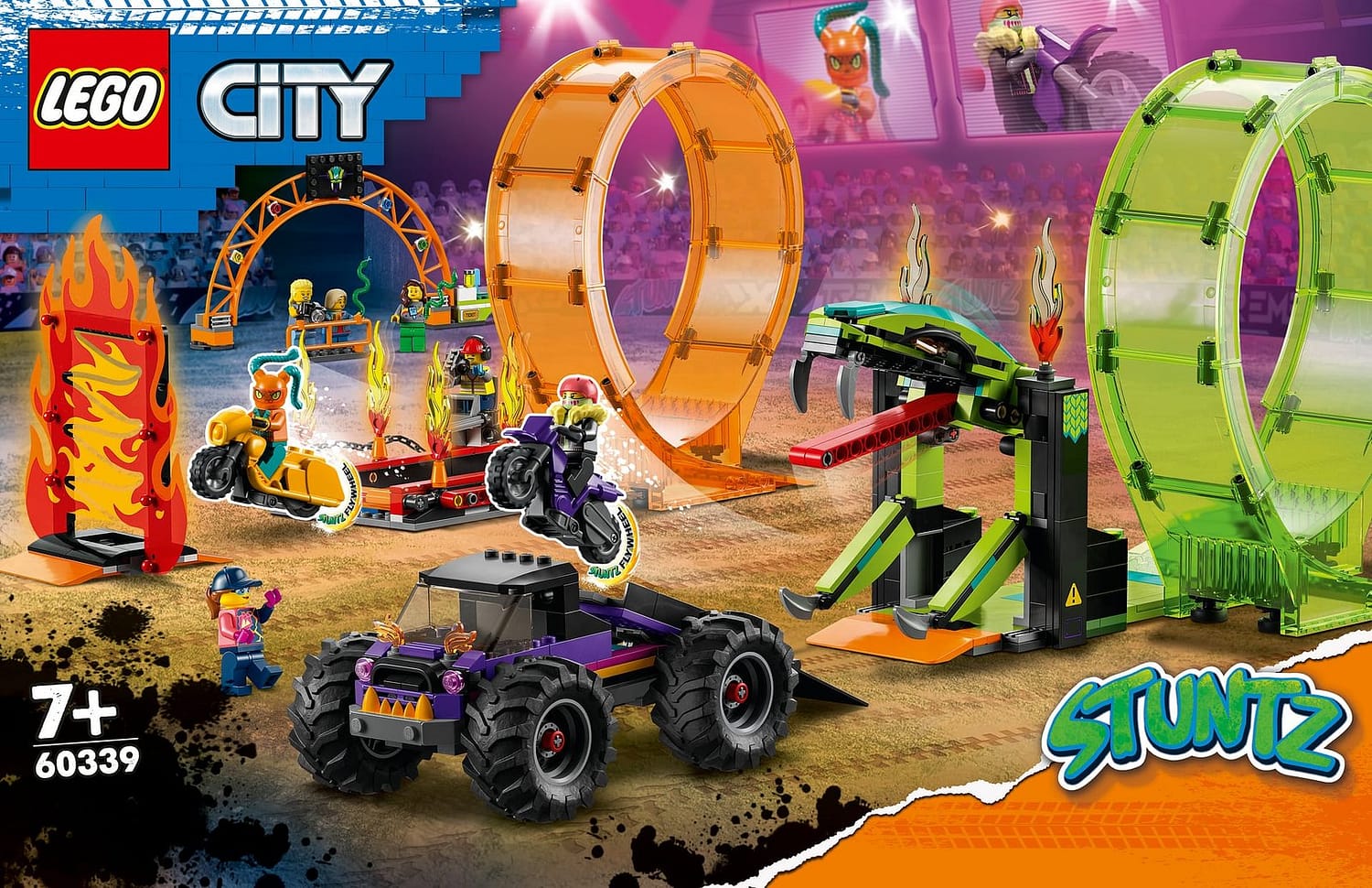 LEGO 60339 Double Loop Stunt Arena - City Stuntz - Image 2