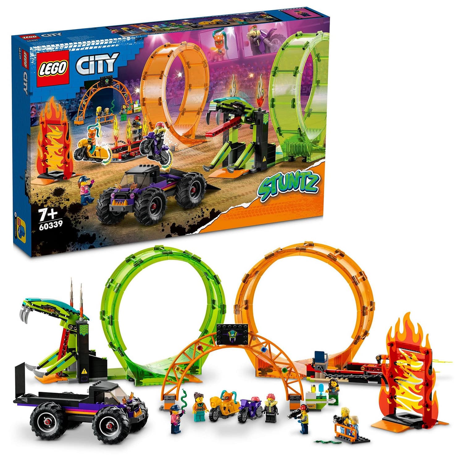 LEGO 60339 Double Loop Stunt Arena - City Stuntz - Image 6