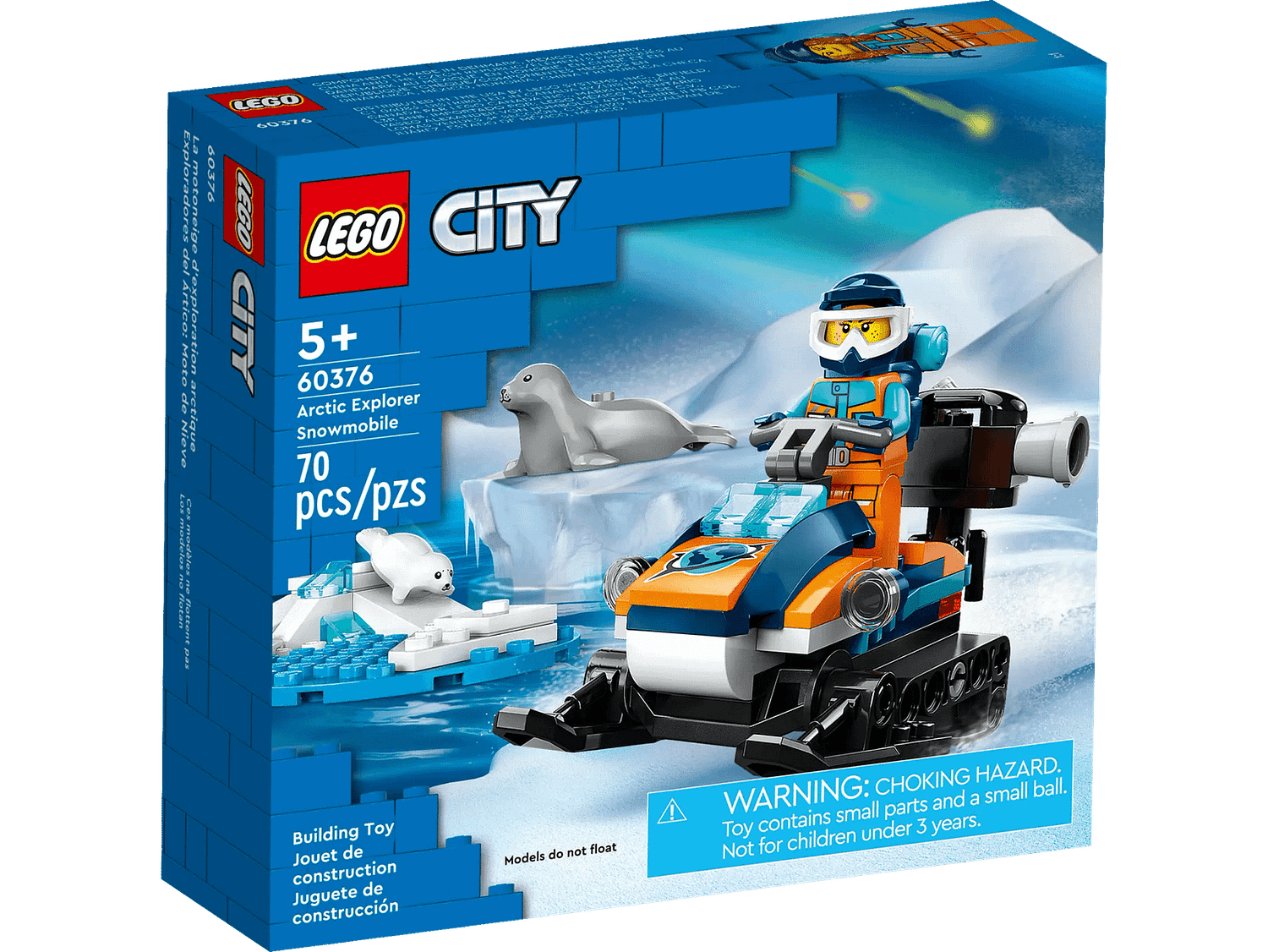 LEGO 60376 Arctic Explorer Snowmobile - City
