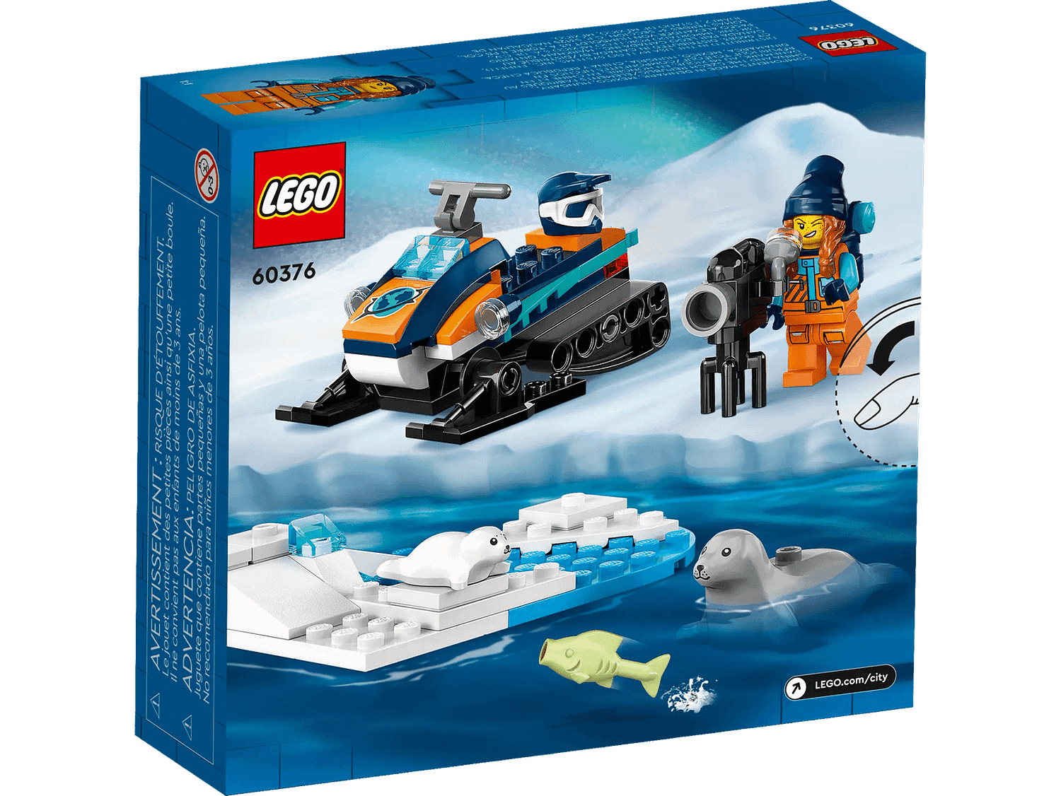 LEGO 60376 Arctic Explorer Snowmobile - City - Image 4