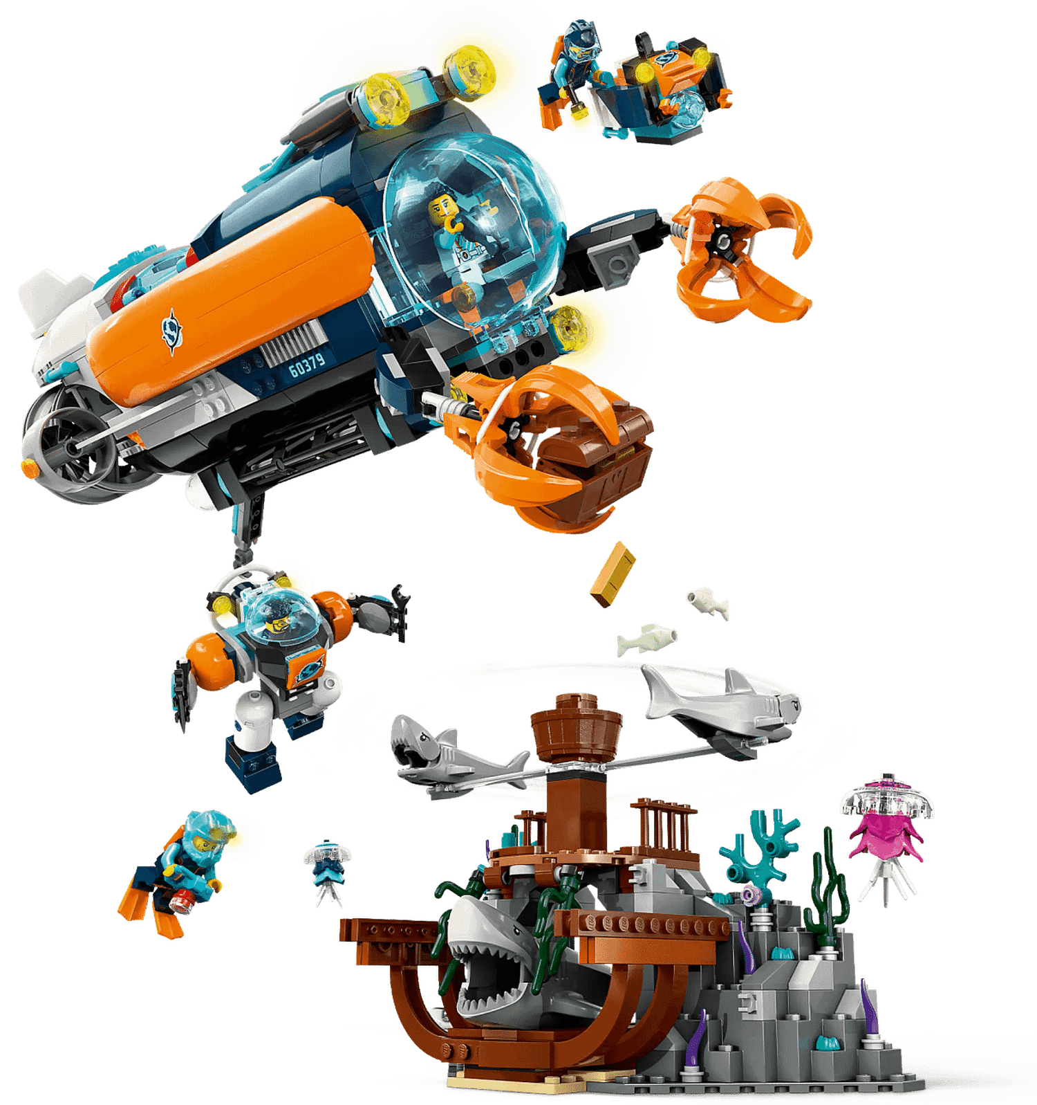 LEGO 60379 Deep-Sea Explorer Submarine - City - Image 3