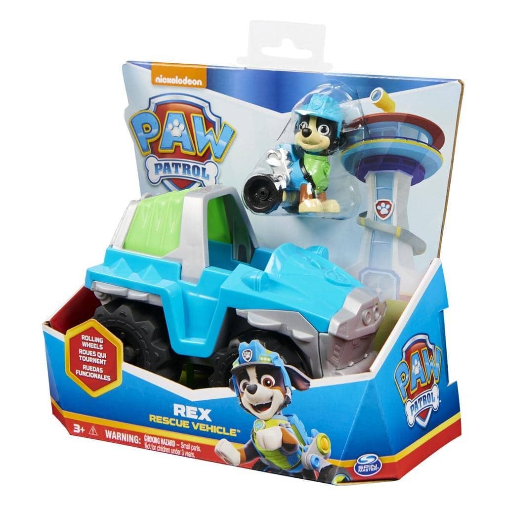 Paw Patrol - Rex`s Dinosaur Rescue Vehicle With Collectible Action Figure - Image 4