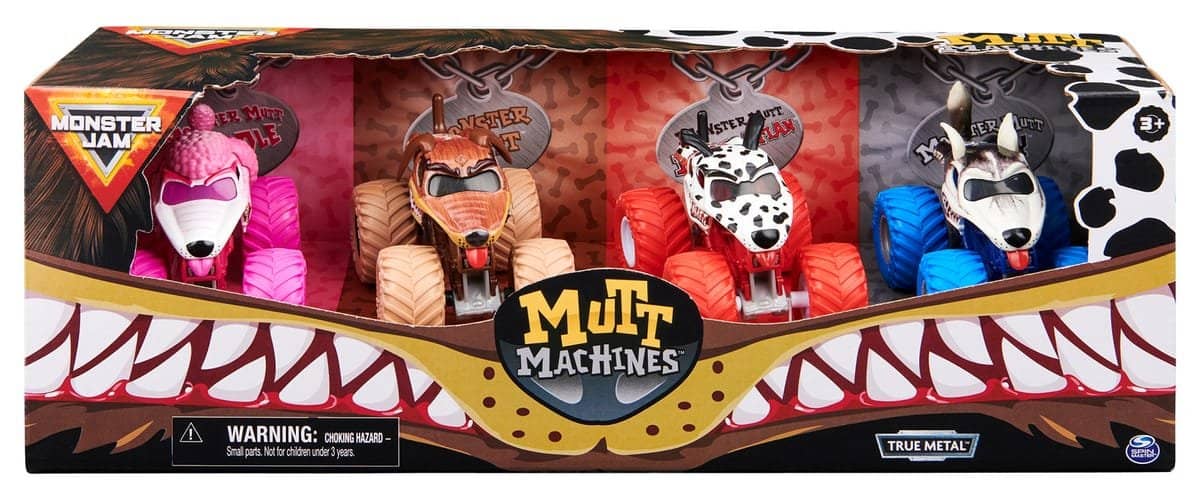 Monster Jam - 1:64 4 Pack Mutt Machines