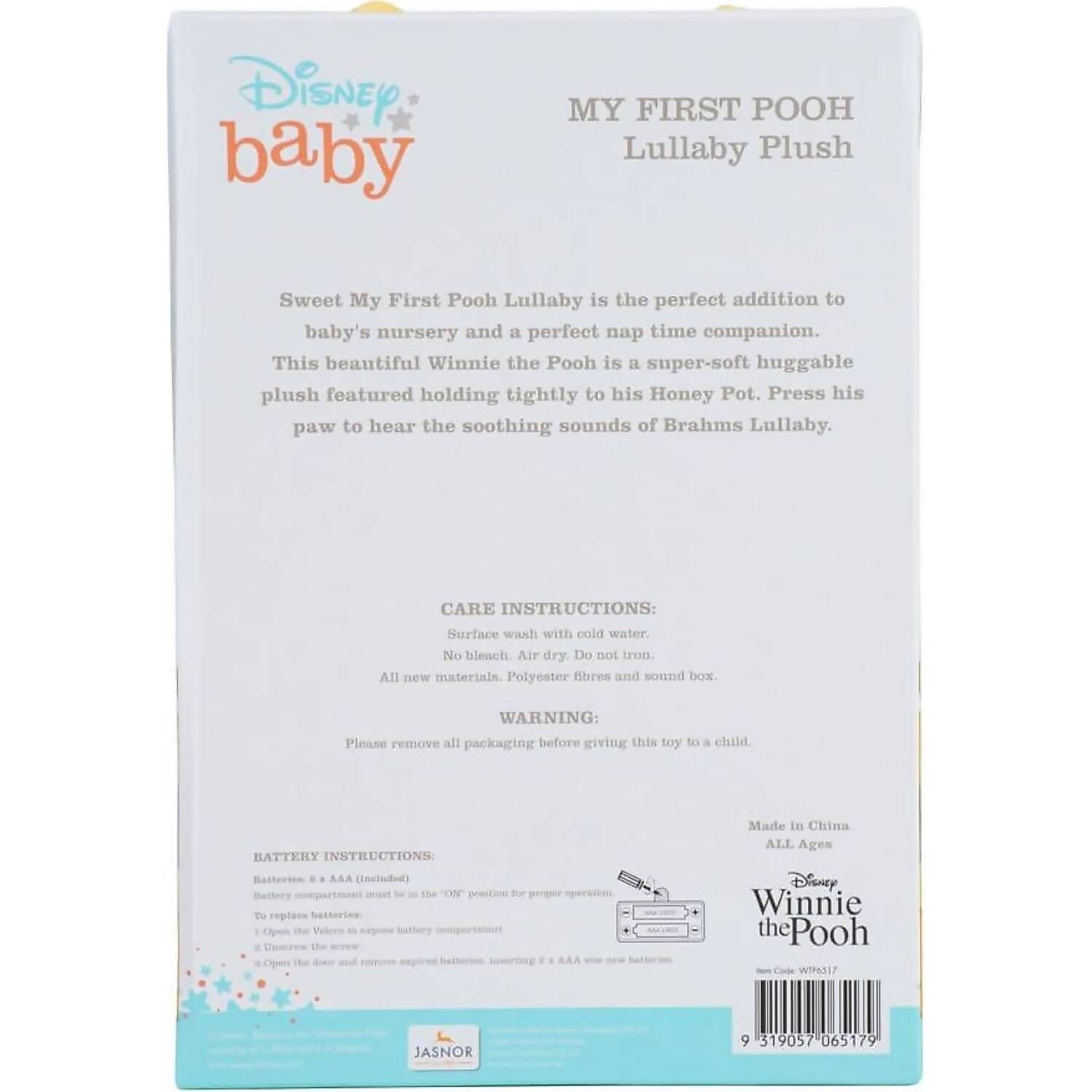 Winnie The Pooh - My First Pooh Lullaby Soft Toy Plush - Jasnor - Image 4