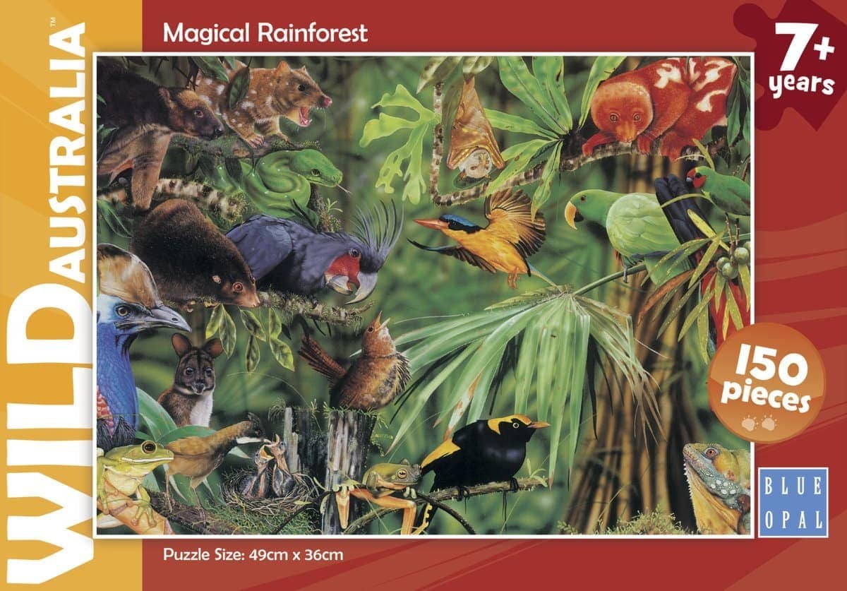 Blue Opal - Wild Australia Magical Rainforest Jigsaw Puzzle 150 Pieces - Image 2