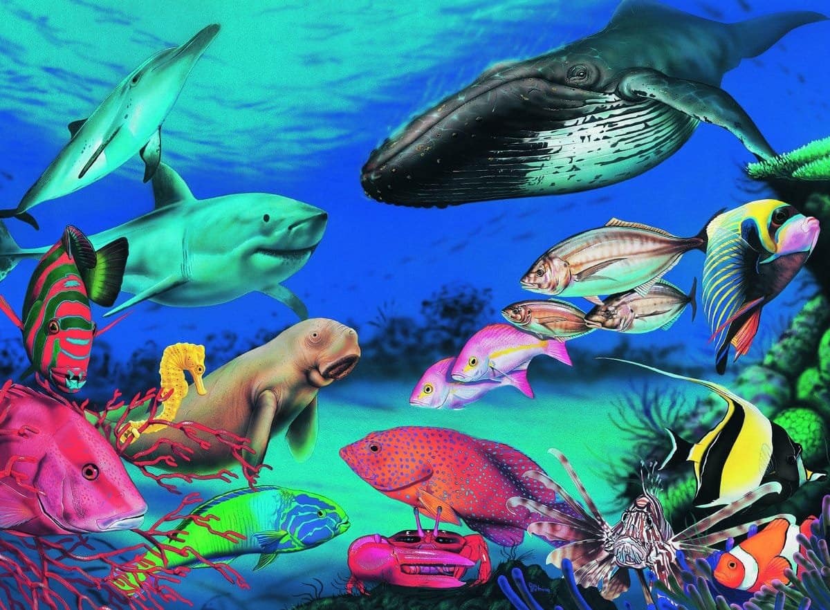 Blue Opal - Wild Australia Beneath The Oceans Jigsaw Puzzle 200 Pieces - Image 2