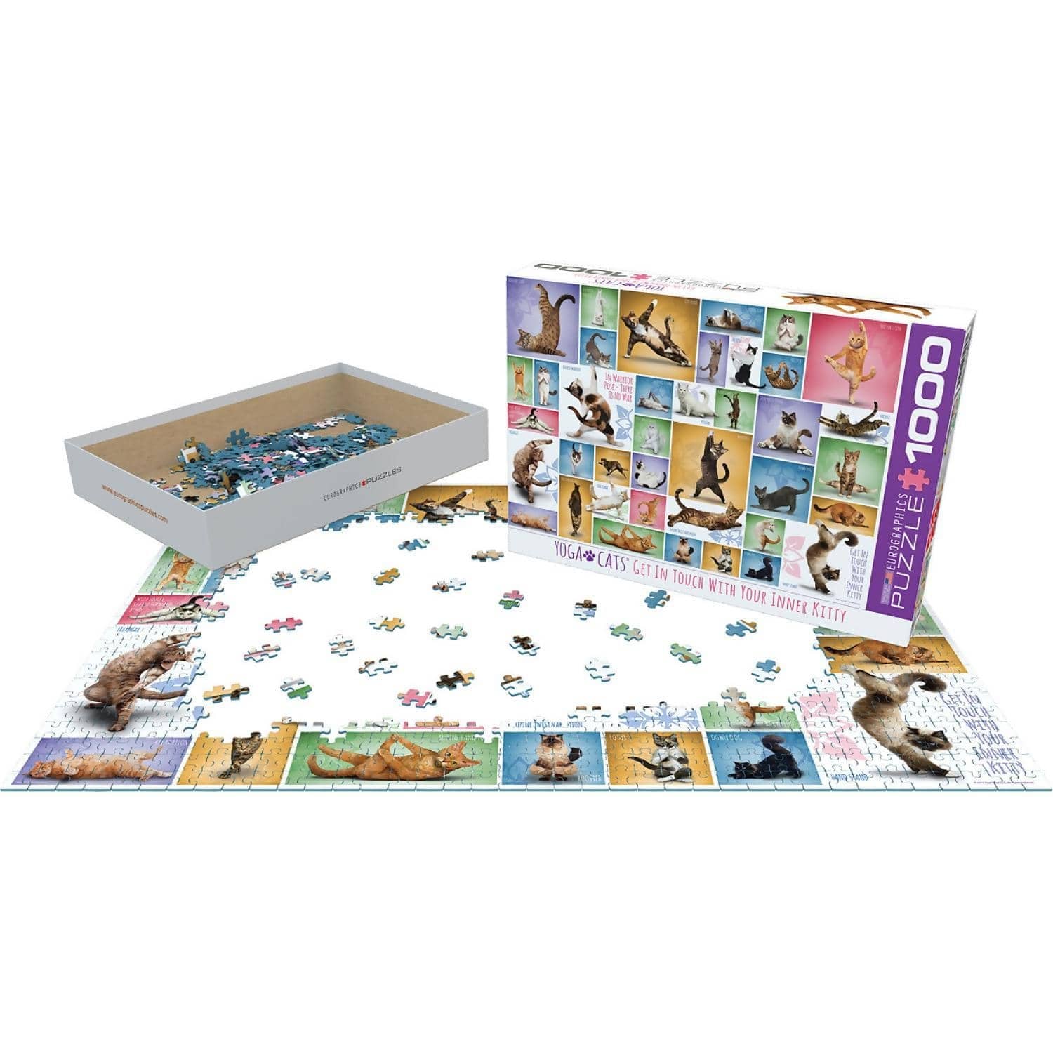 Eurographics - Yoga Cats - Jigsaw Puzzle 1000 Pieces - Image 2