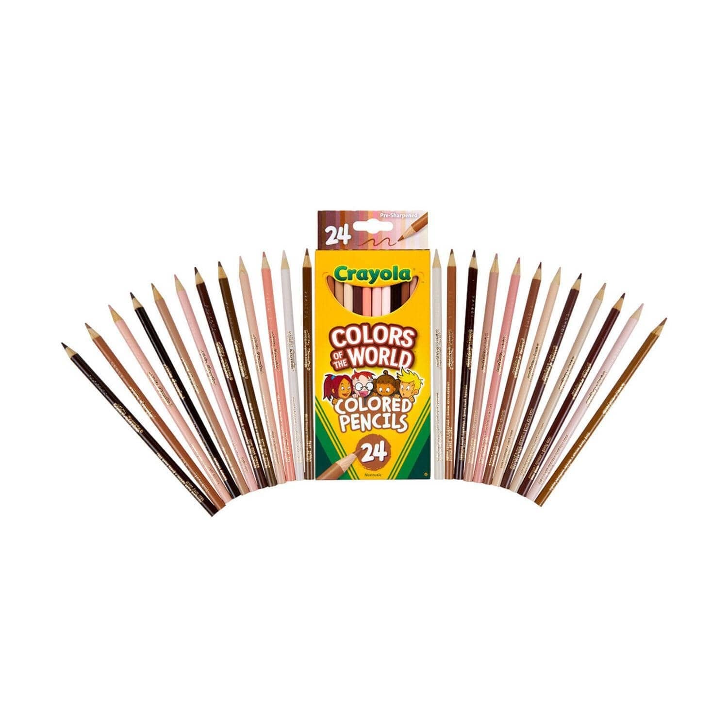 Crayola Colors Of The World Skin Tone Coloured Pencils 24 Pack - Image 2