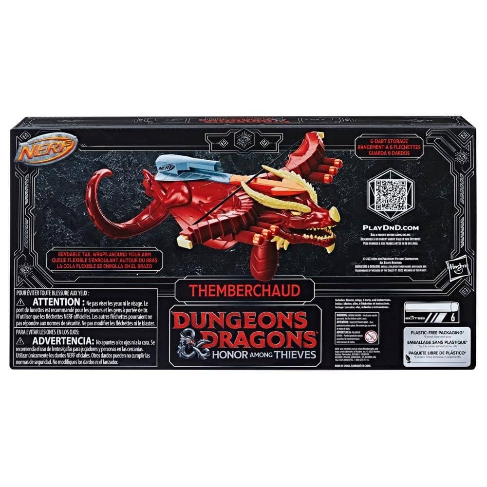 Nerf Dungeons & Dragons Themberchaud Nerf Blaster 6 Nerf Elite Darts - Image 3