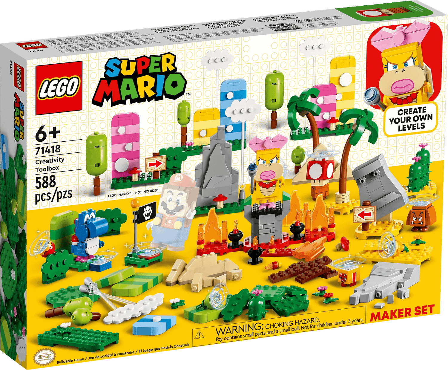 LEGO 71418 Creativity Toolbox Maker Set - Super Mario