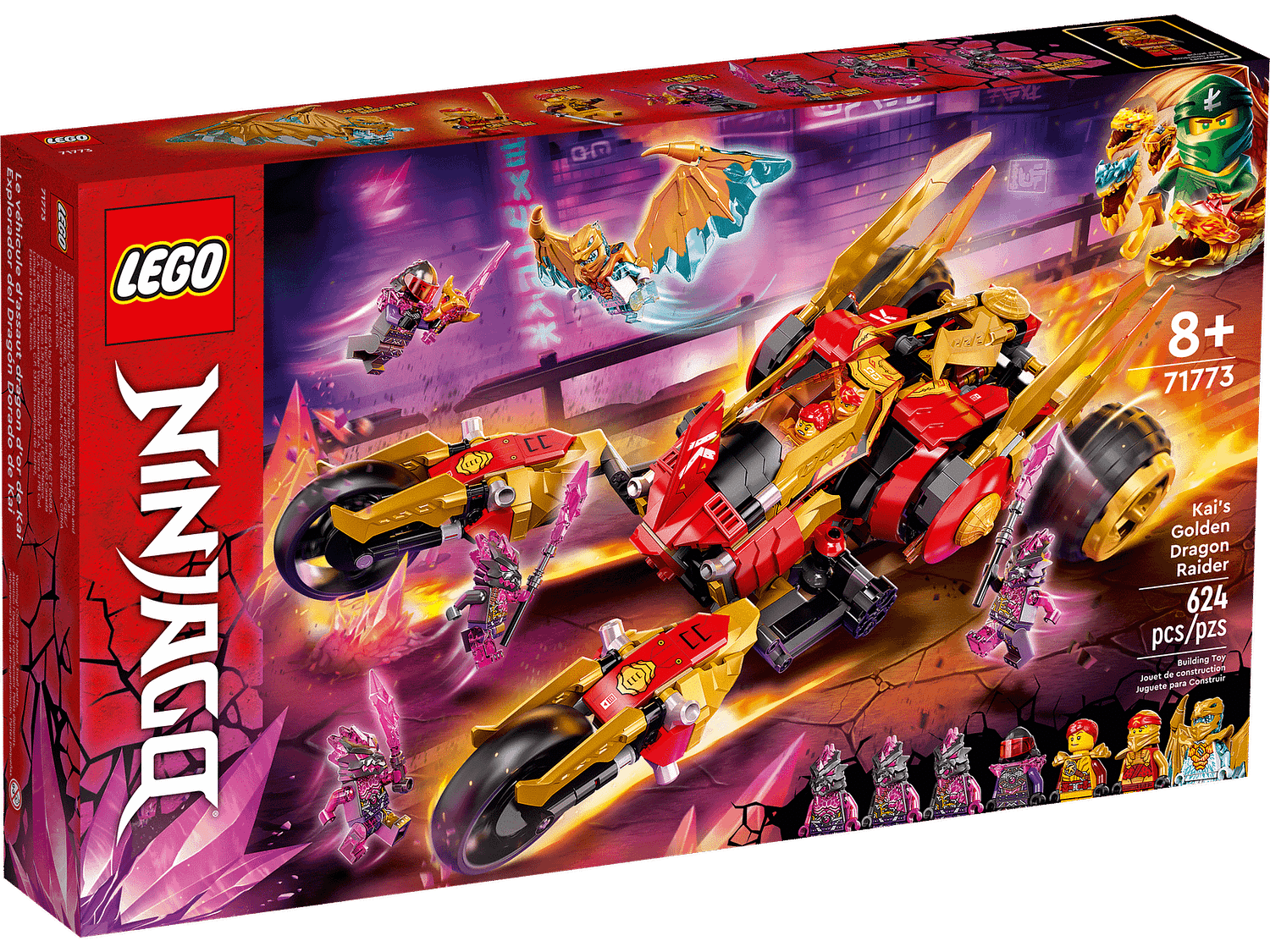 LEGO 71773 Kai’s Golden Dragon Raider - Ninjago