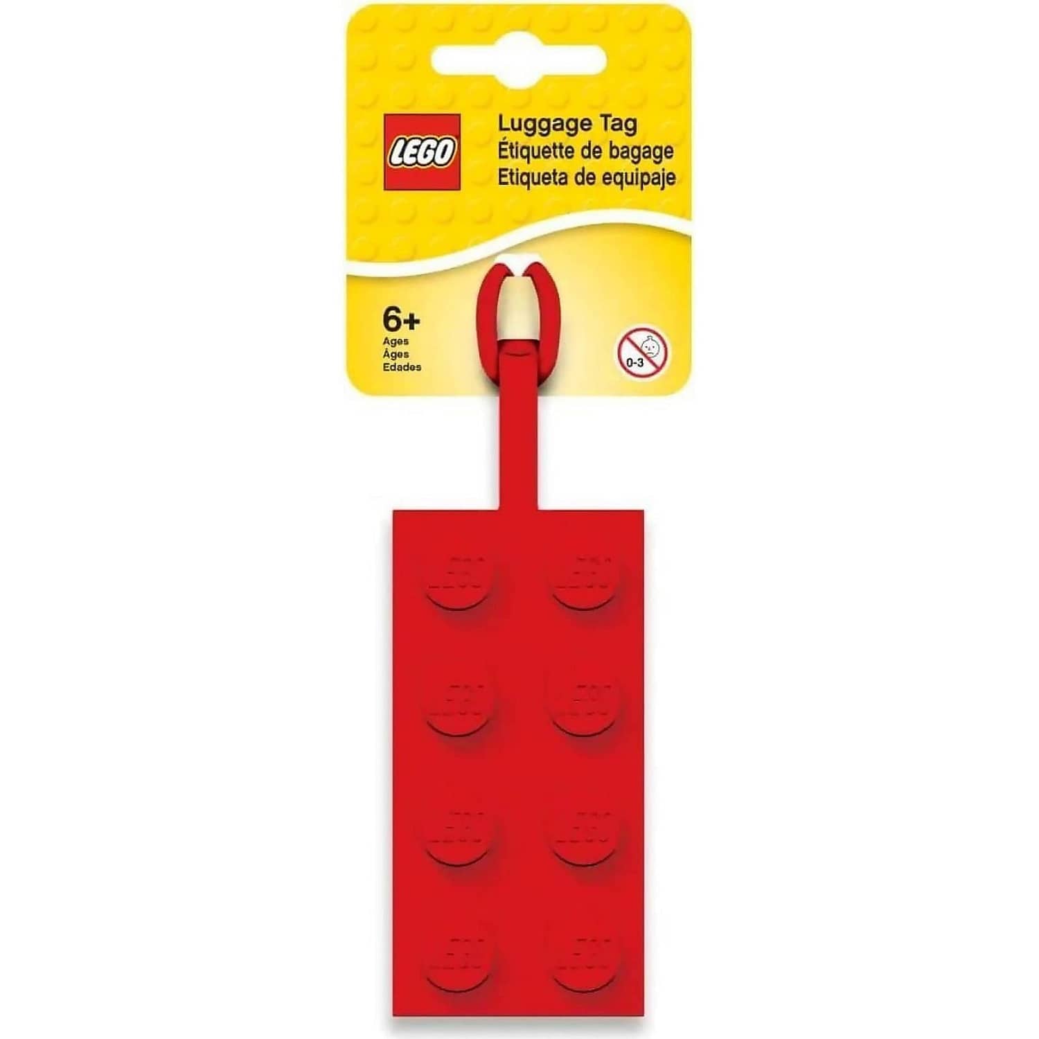 LEGO - Luggage Bag Tag Red 2x4 Brick -