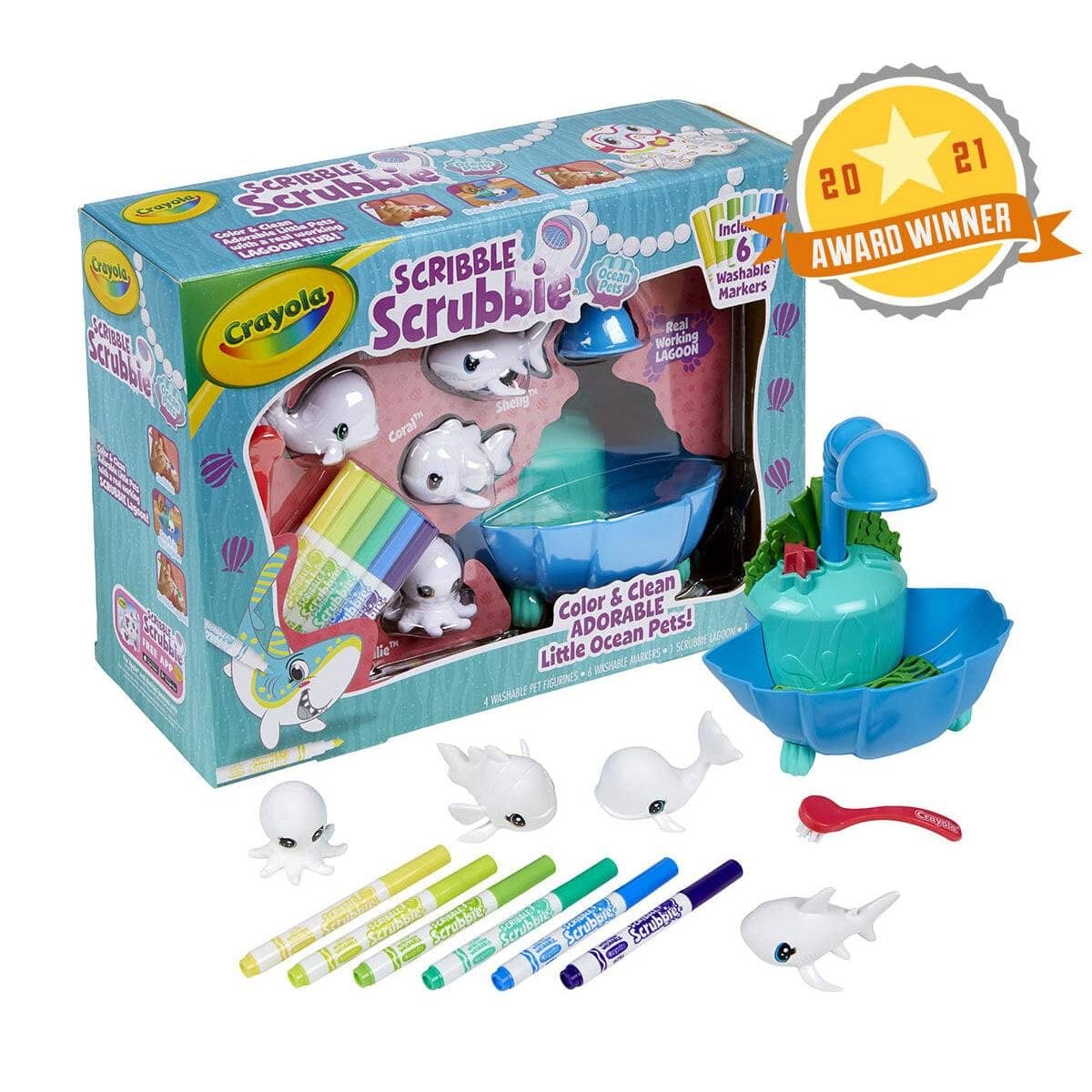 Crayola - Scribble Scrubbie Pets Blue Lagoon Playset - Image 3