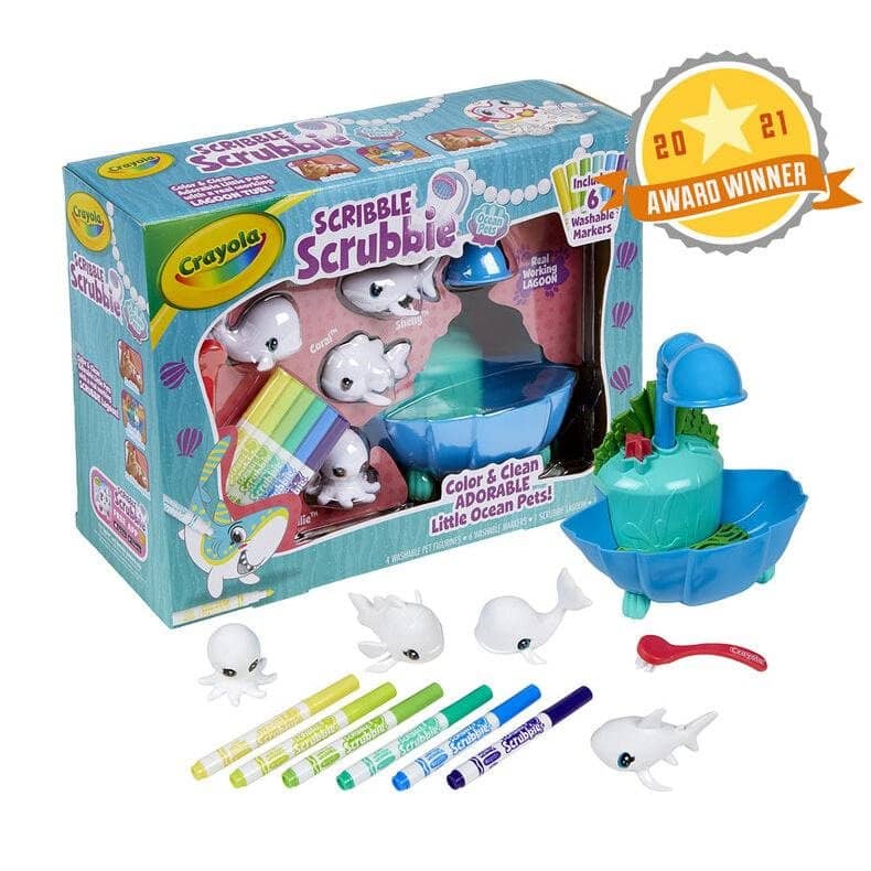 Crayola - Scribble Scrubbie Pets Blue Lagoon Playset