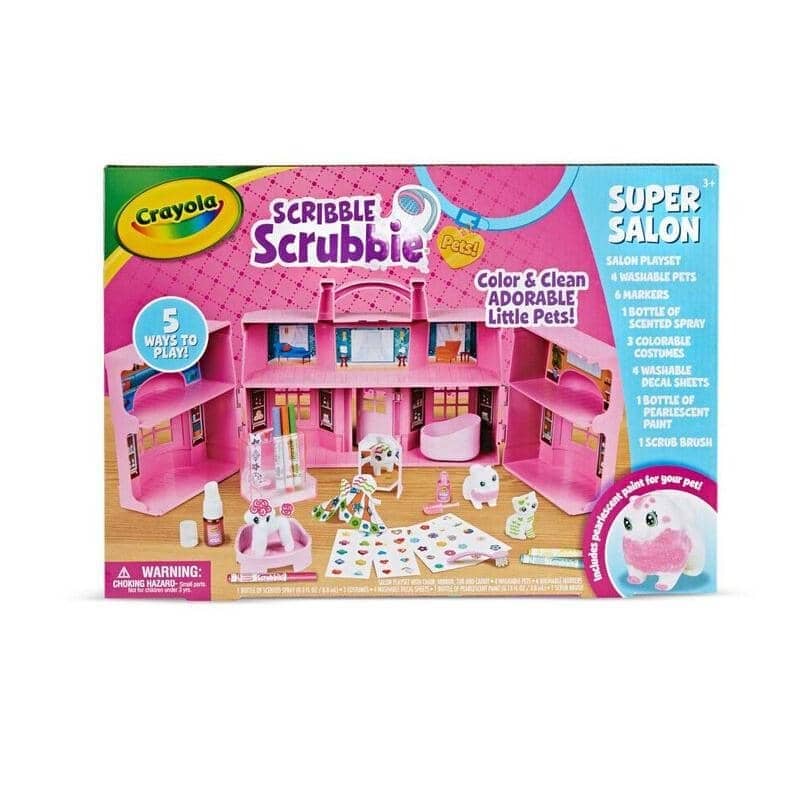 Crayola Scribble Scrubbie Pets Super Salon Playset 74