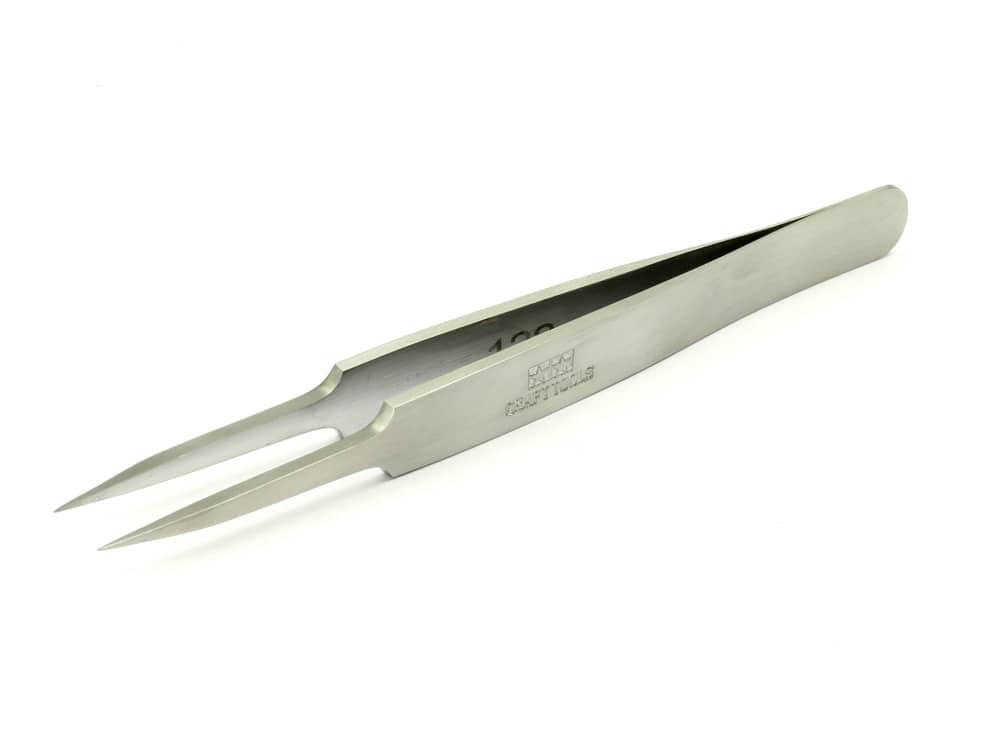 TAMIYA HG Straight Tweezers Craft Tool Series 74048