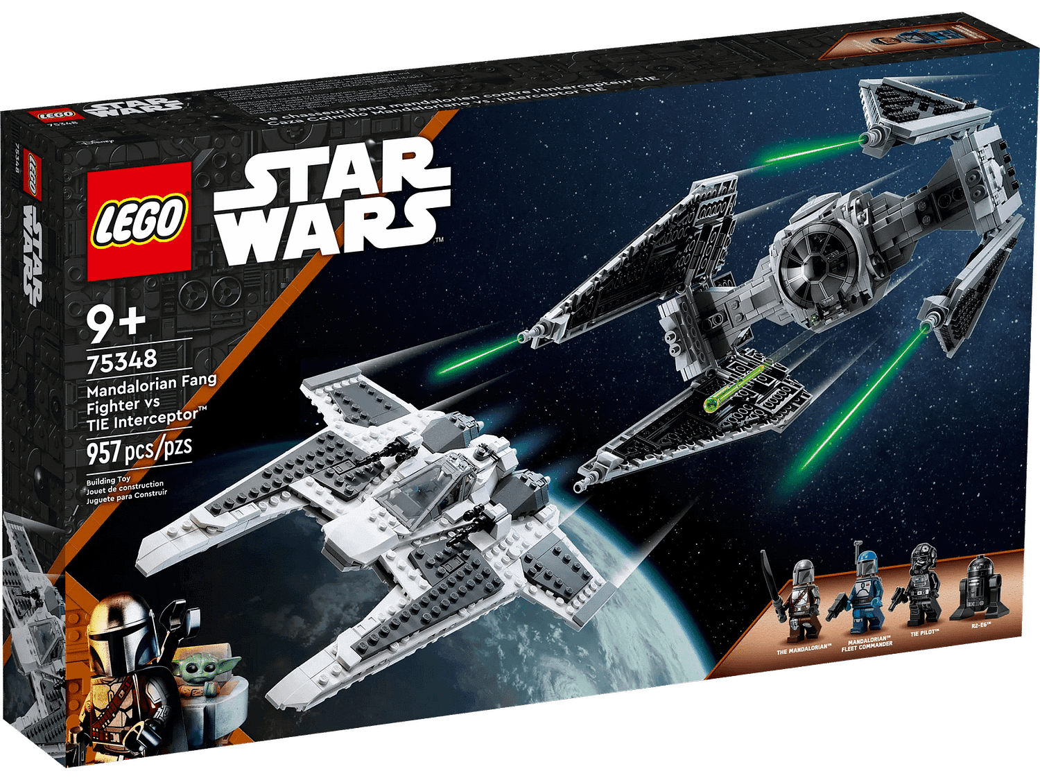 LEGO 75348 Mandalorian Fang Fighter vs. TIE Interceptor™ - Star Wars