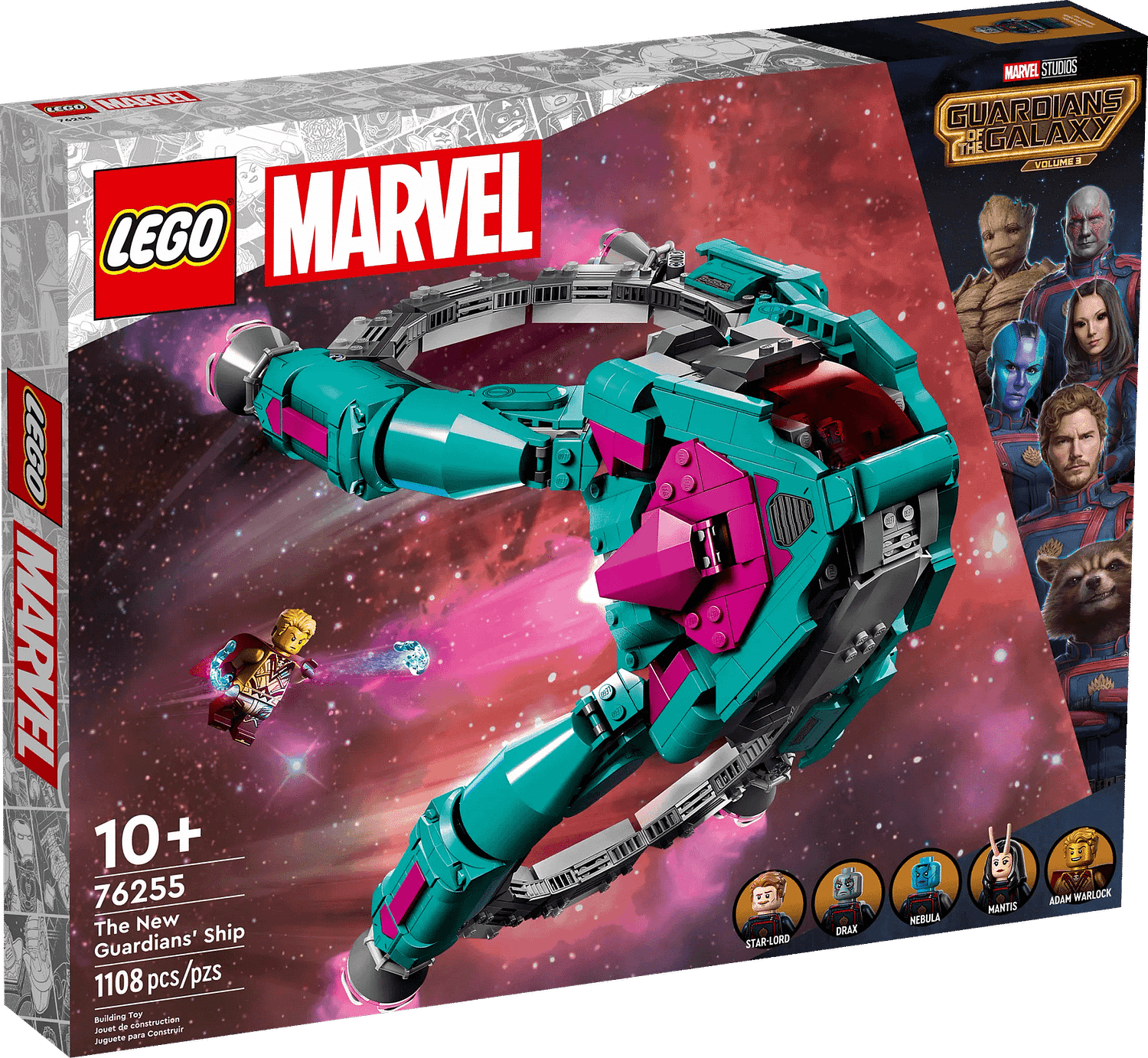 LEGO 76255 The New Guardians' Ship - Super Heroes Marvel Guardians of the Galaxy Volume 3