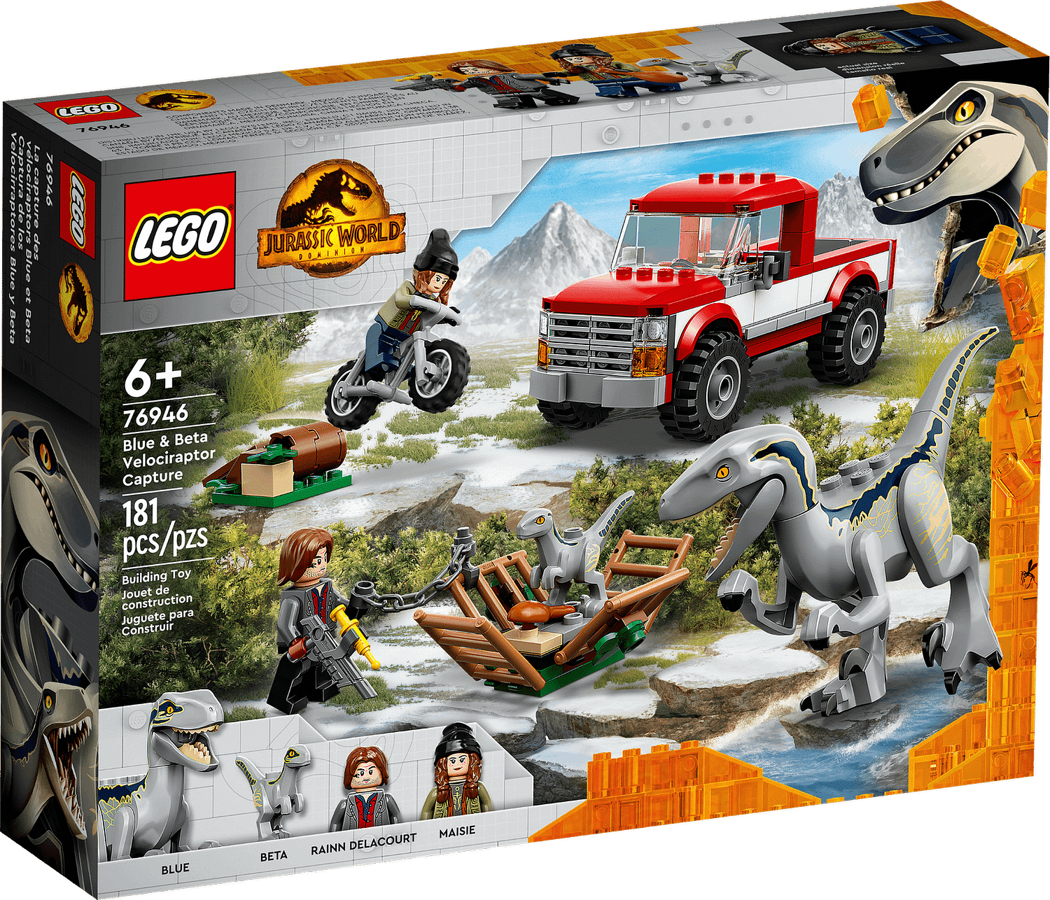 LEGO 76946 Blue & Beta Velociraptor Capture - Jurassic World - Image 7