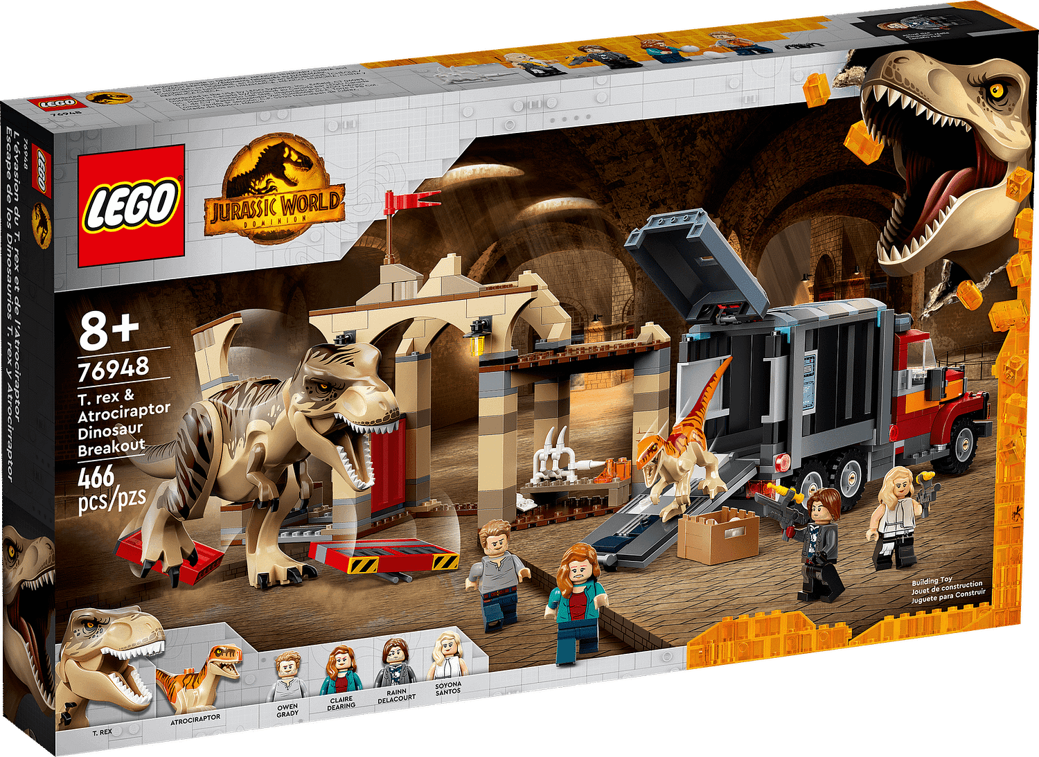 LEGO 76948 T. rex & Atrociraptor Dinosaur Breakout - Jurassic World