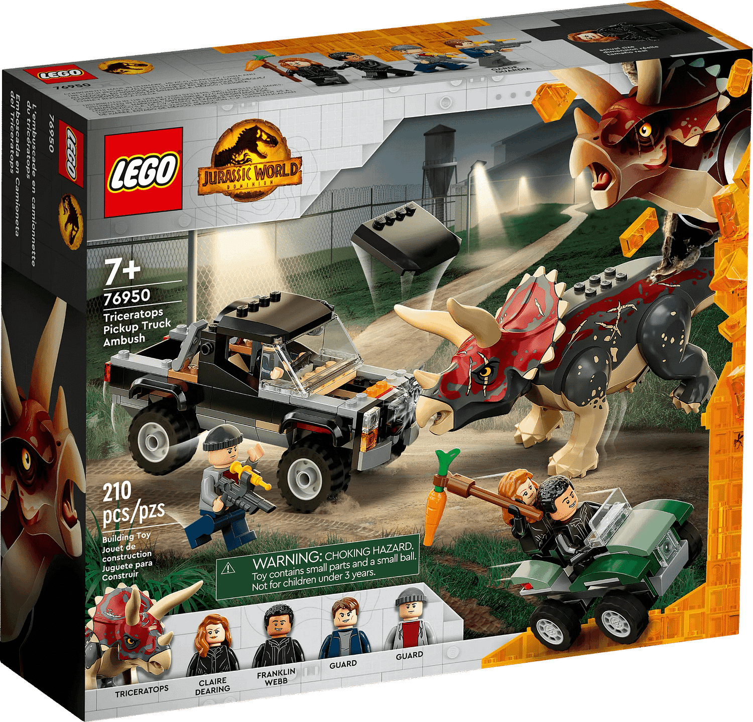 LEGO 76950 Triceratops Pick-up Truck Ambush - Jurassic World