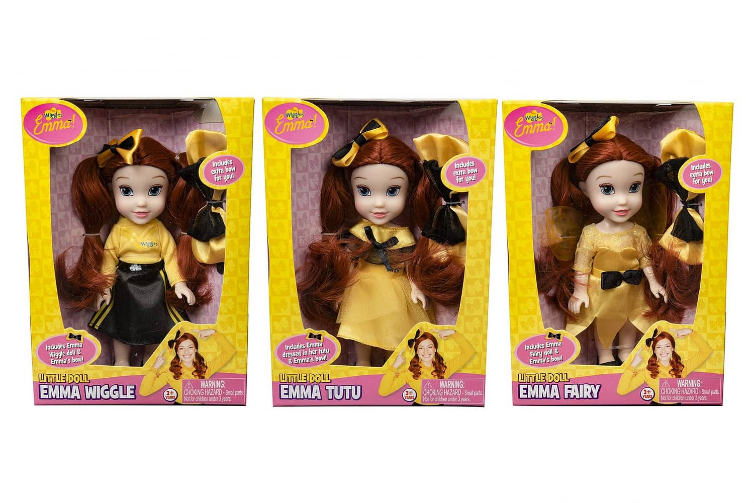 The Wiggles - 15cm Emma Doll With Bow For You Assorted
