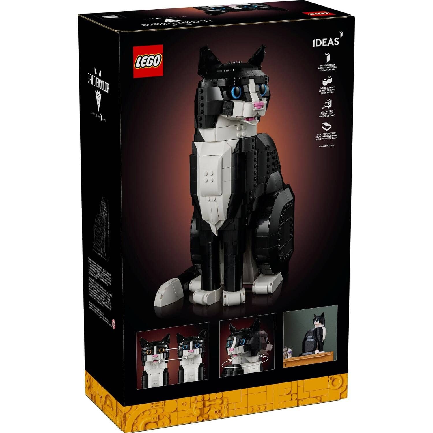 LEGO 21349 Tuxedo Cat - Ideas - Image 5
