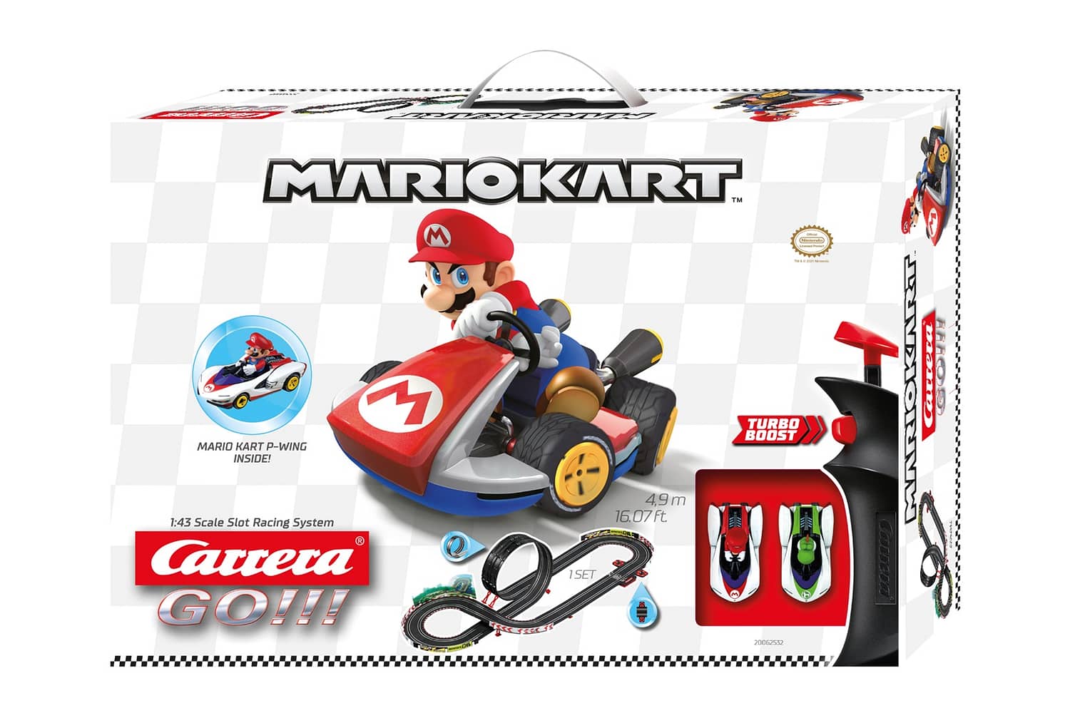 Carrera - Go Nintendo Mario Kart P-Wing 4.9m Track