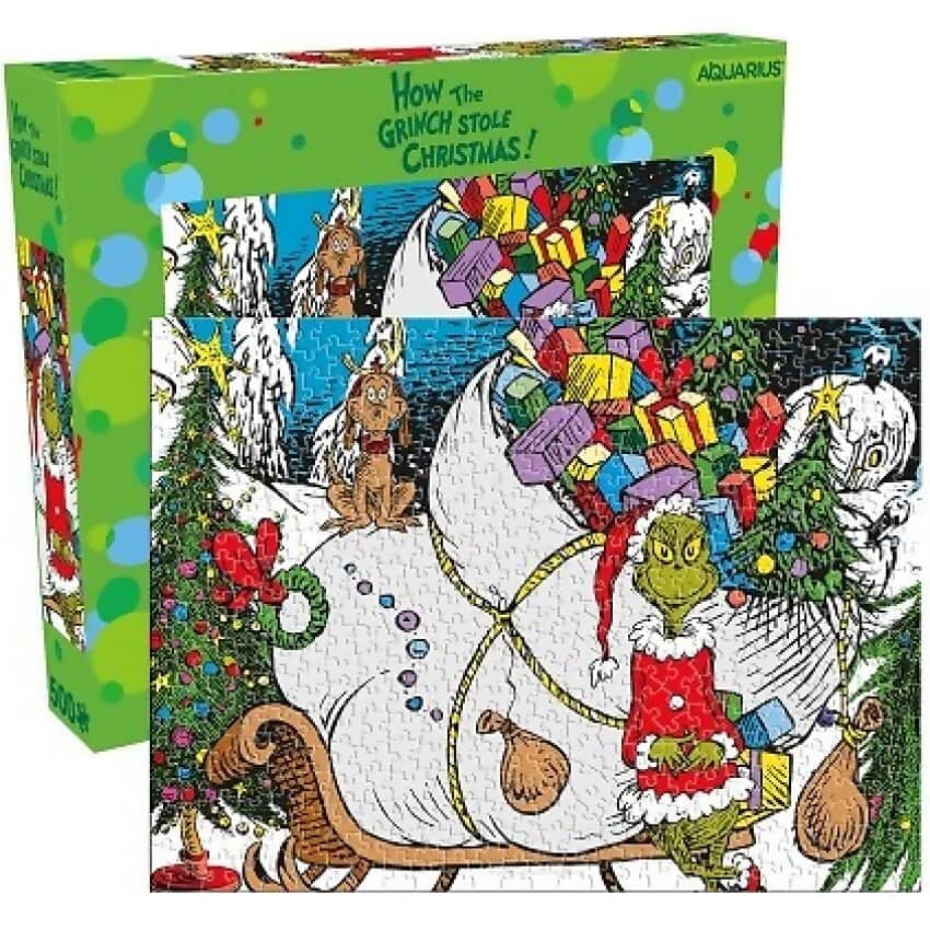 Aquarius - The Grinch Sleigh Jigsaw Puzzle 500 Pieces