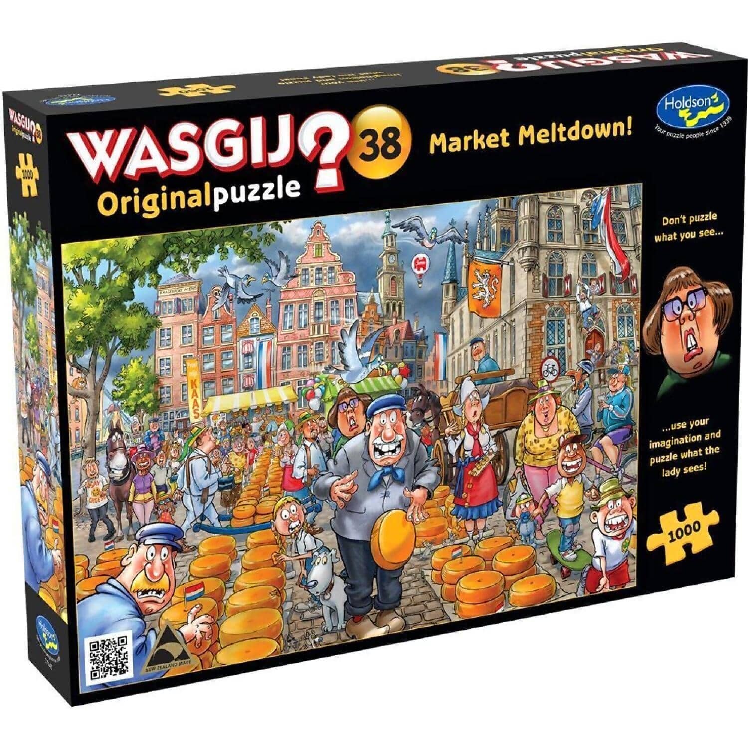 Wasgij - Original 38 - Market Meltdown Holdson Jigsaw Puzzle 1000 Pieces