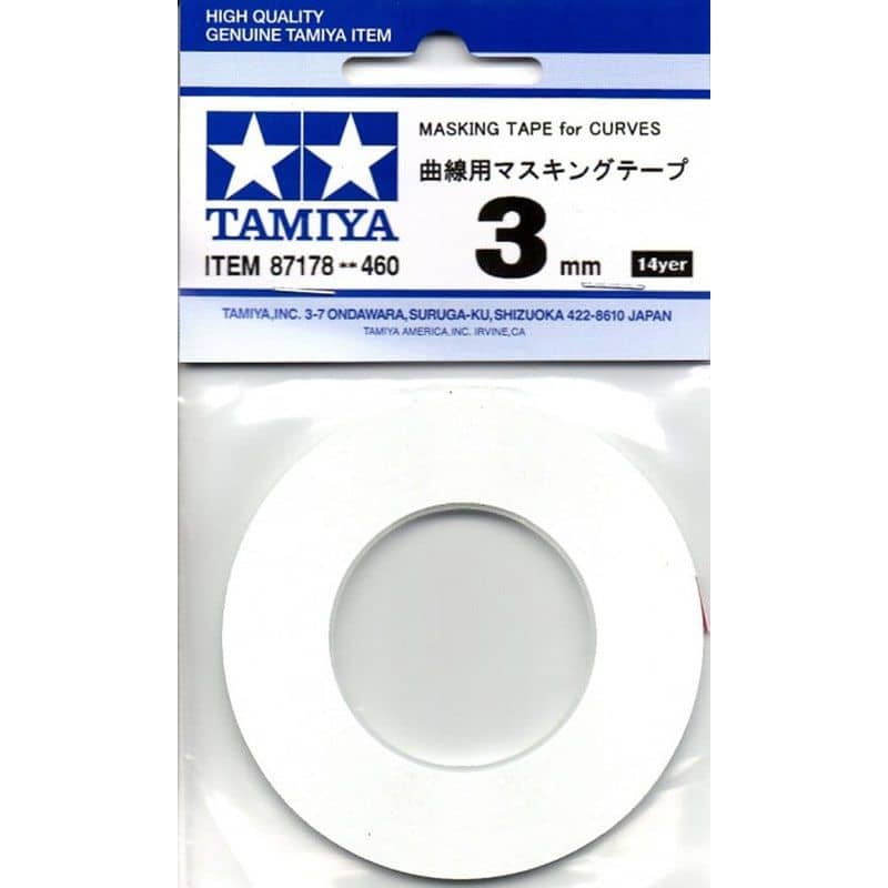 TAMIYA MASKING CURVES 3MM TAPE 87178