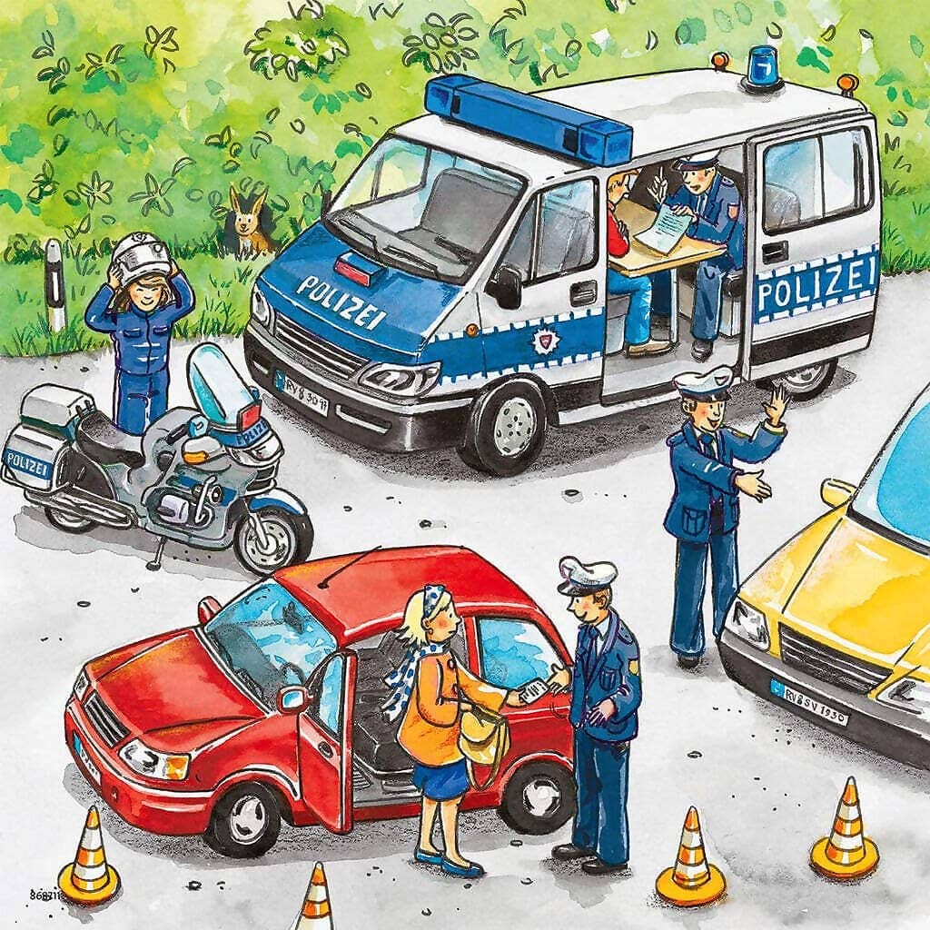 Ravensburger - Police In Action Jigsaw Puzzle 3x49 Pieces - Image 3
