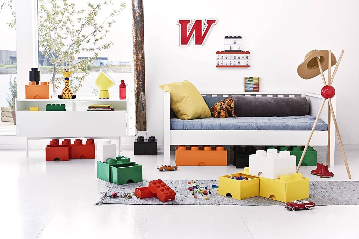 LEGO Brick Drawer 8 Knobs (2 Drawers) Storage Brick Light Pink 4006 - Room Copenhagen - Image 5