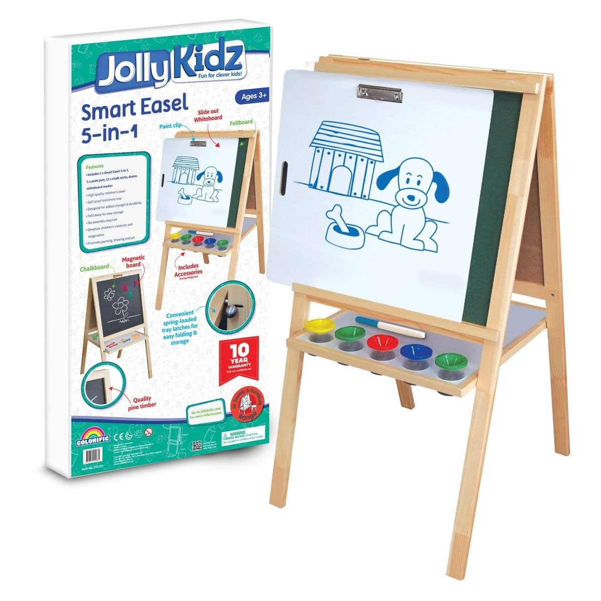 Colorific Jollykidz Smart Easel 5 In 1 - Image 2