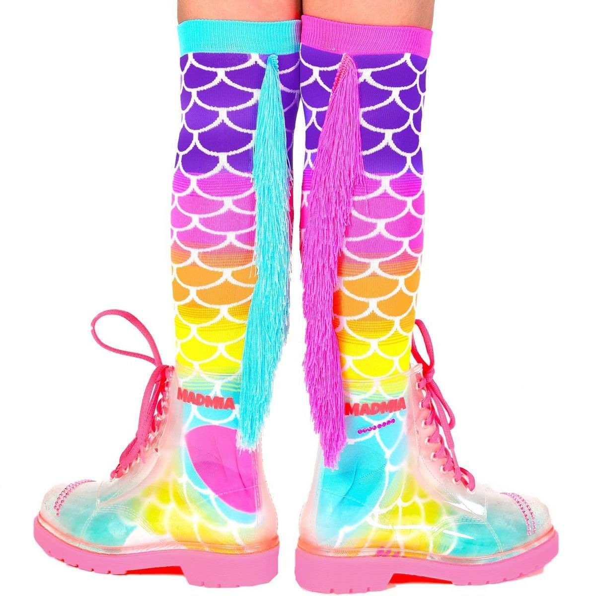 MADMIA -  Mermaid With Tassels Socks (one Size Fits Most) Mumermaid