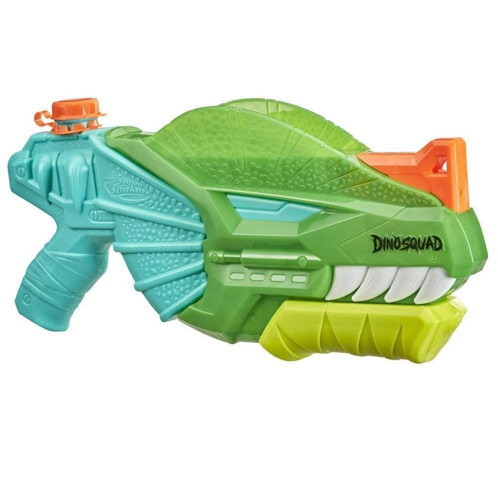Nerf Super Soaker Dinosquad Dino-soak Water Blaster - Pump-action Soakage For Outdoor Summer Water Games  Hasbro